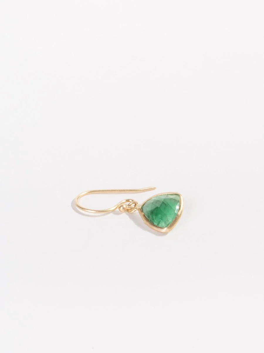 emerald trillion earrings - Image 4