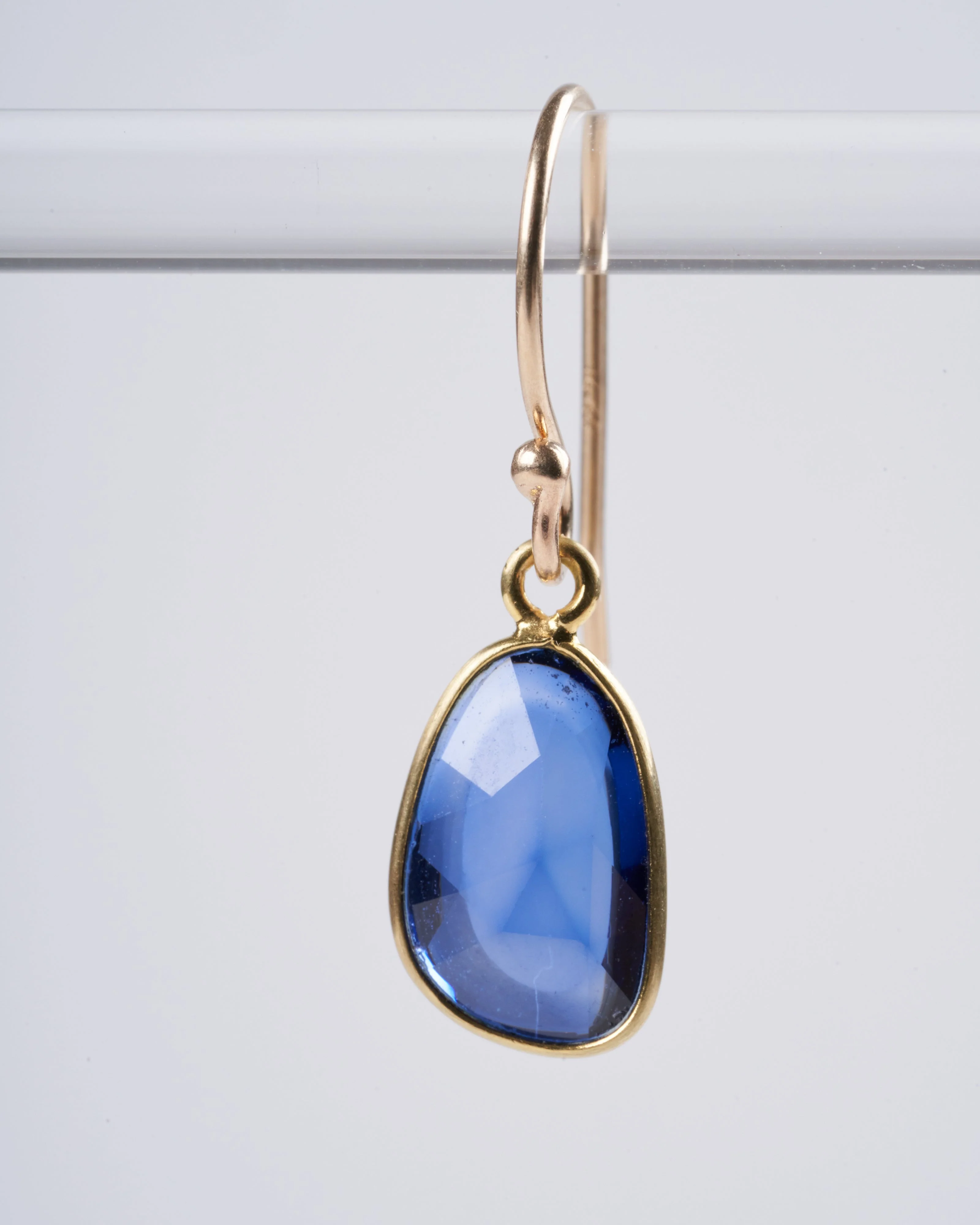 blue sapphire drop earrings - Image 3