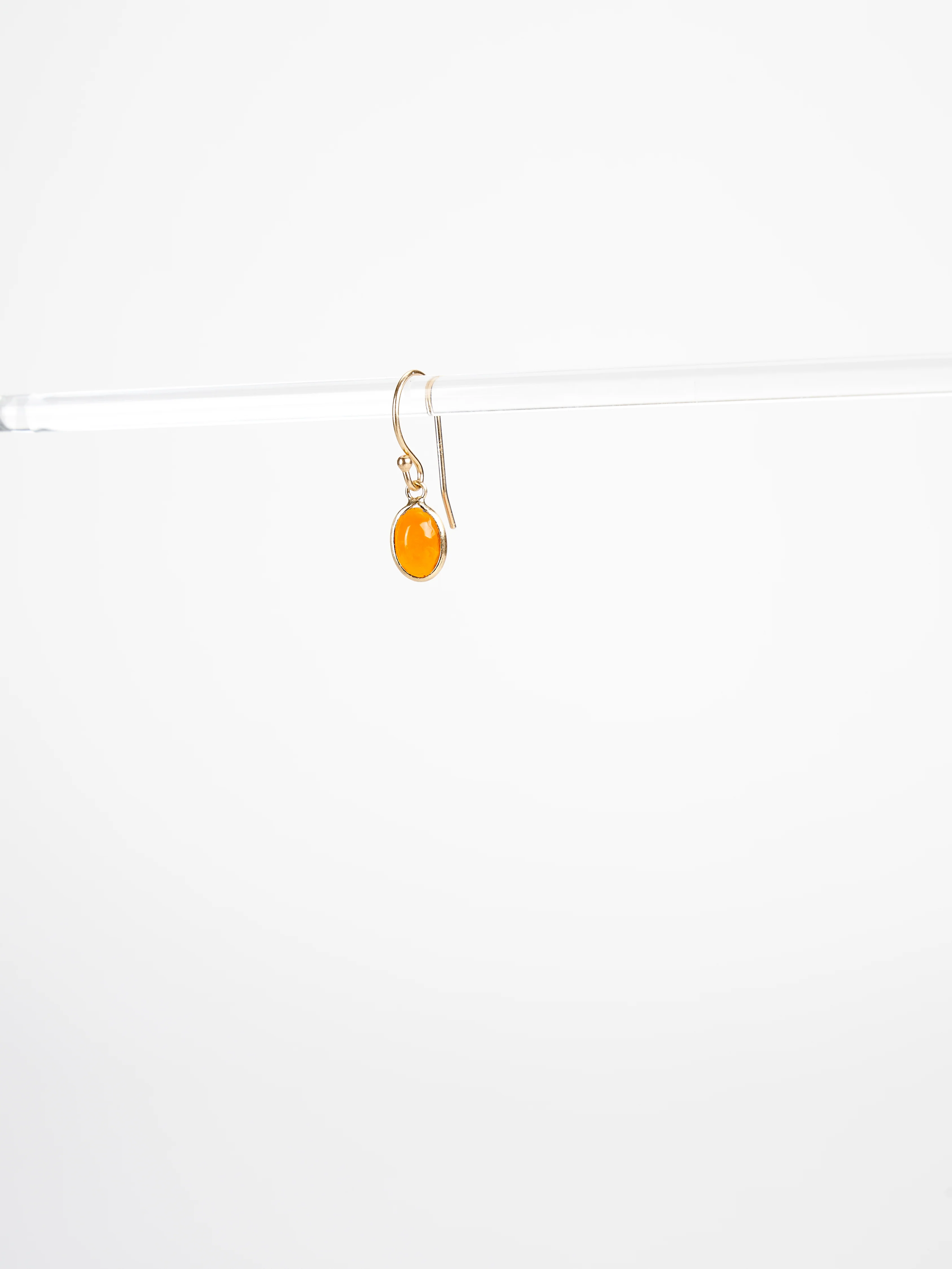 fire opal earrings - fire opal - Image 2