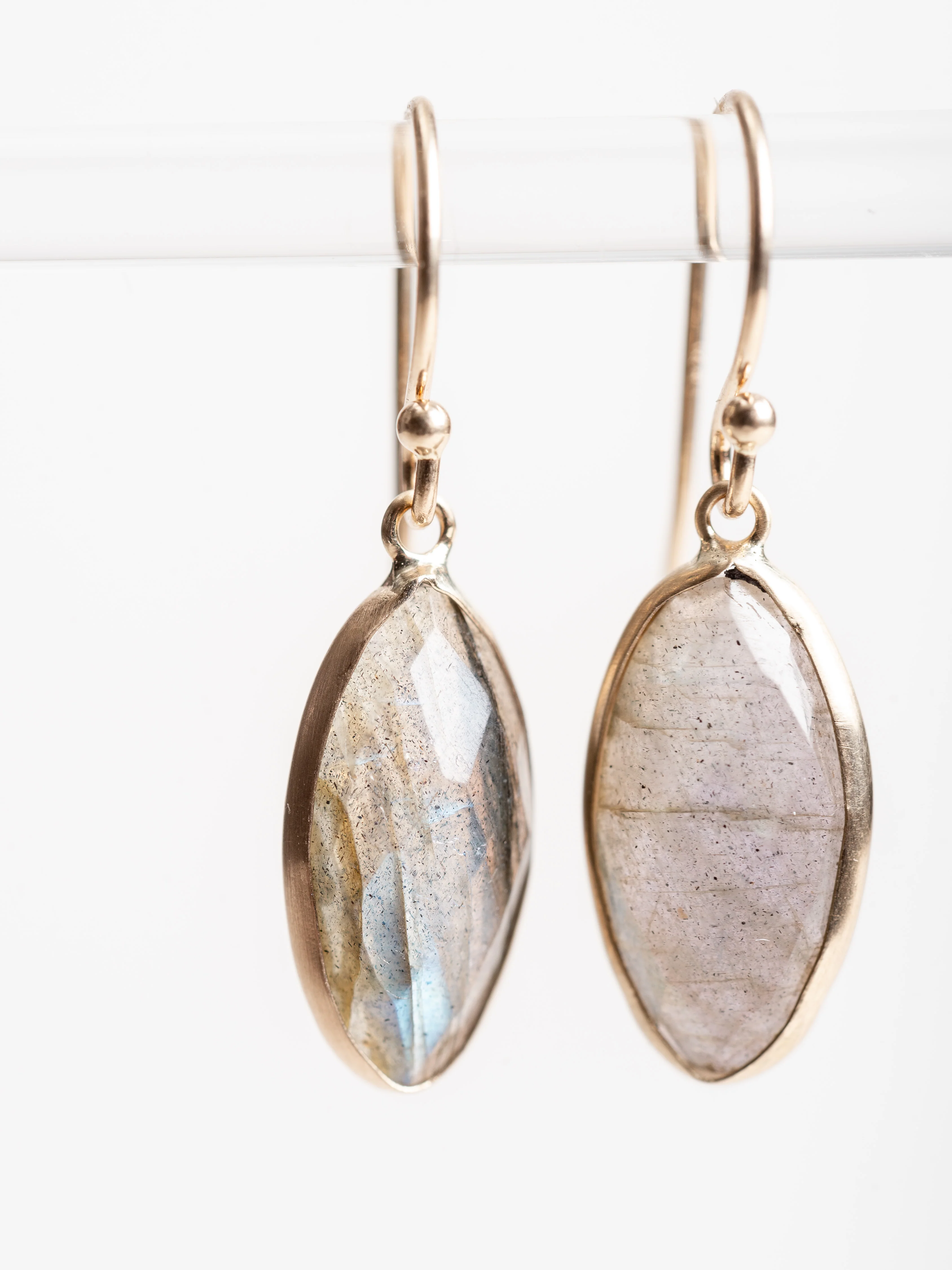 labradorite marquis earrings