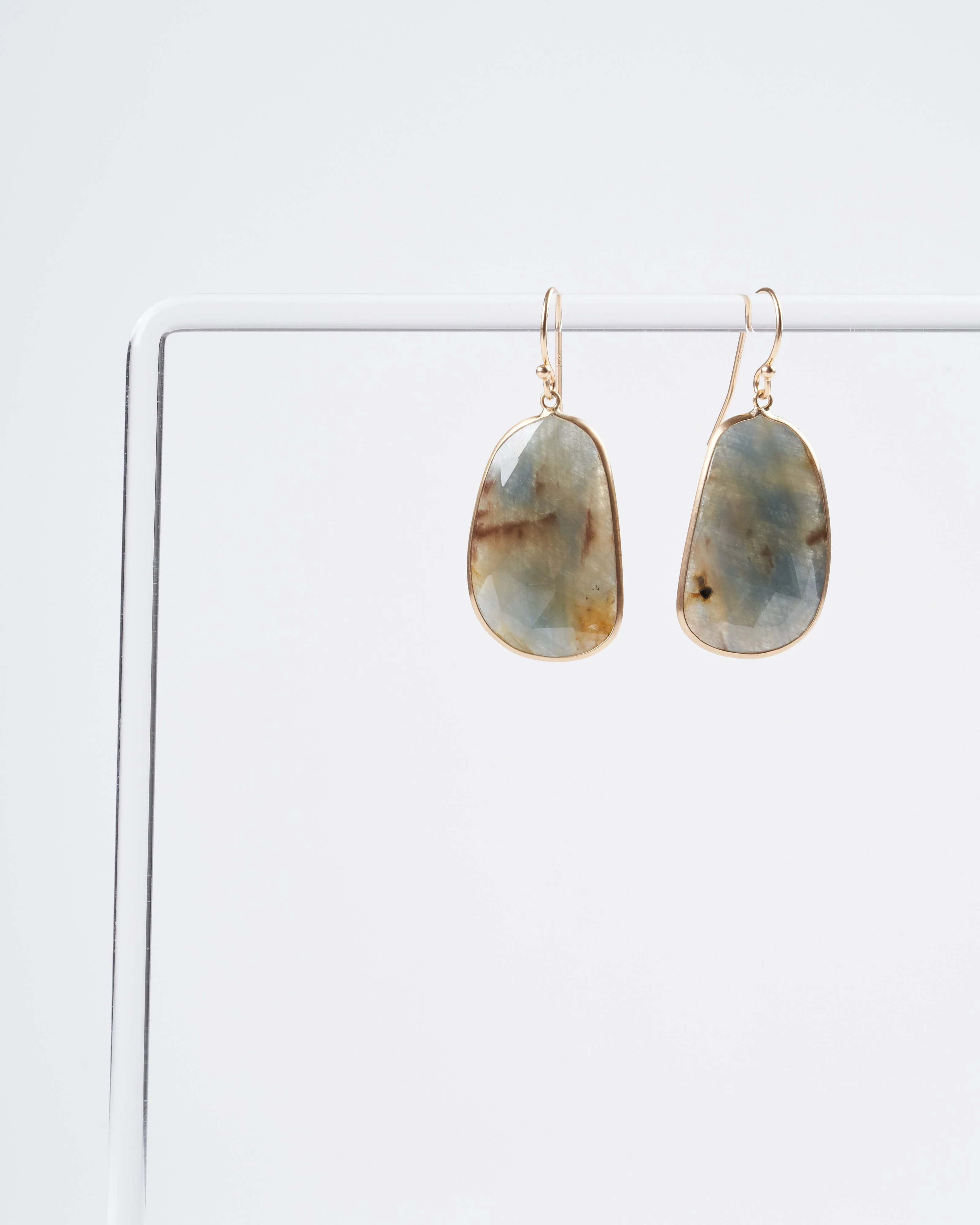 large green sapphire earrings - Image 2