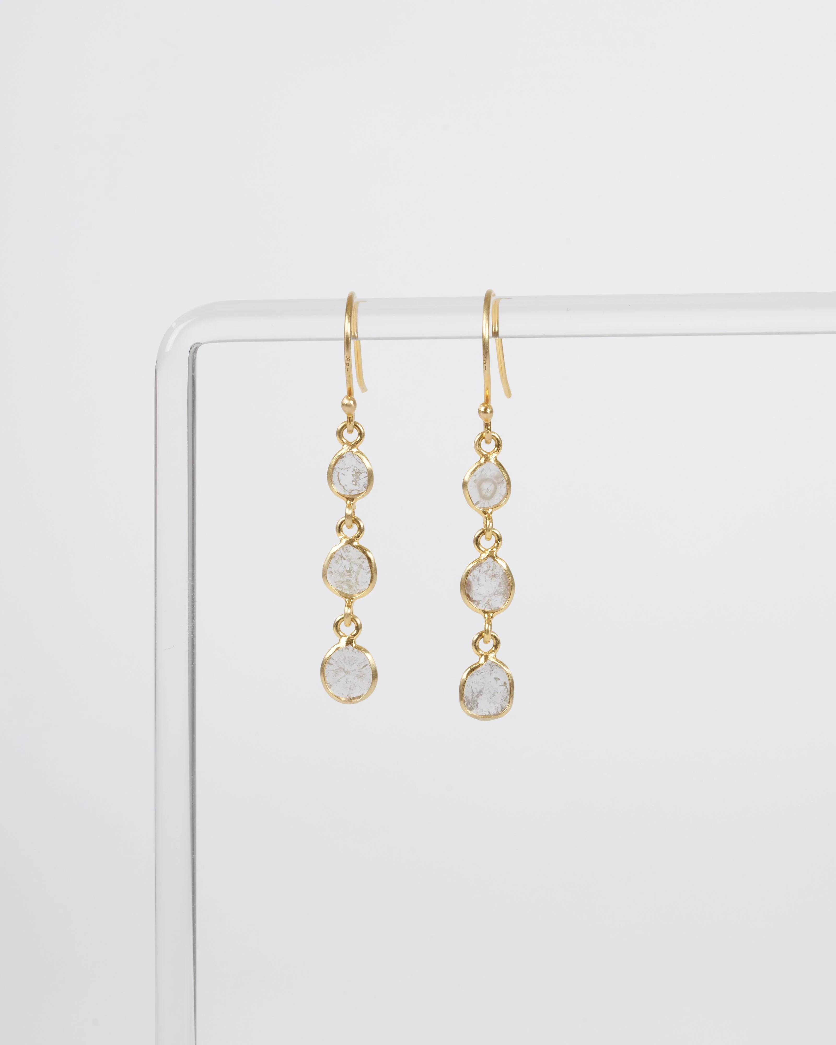 three drop diamond slice - clear