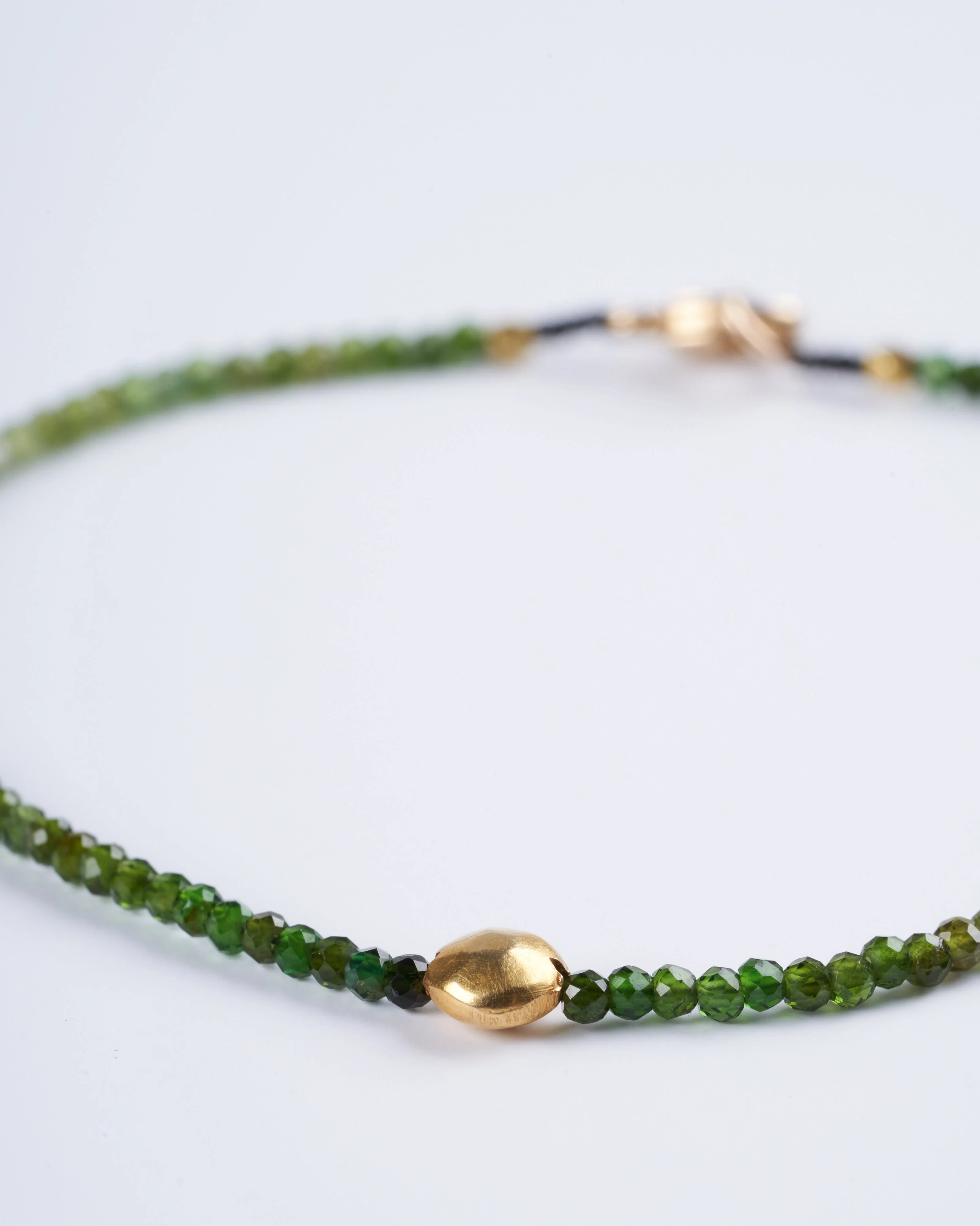 ombre green tourmaline bracelet - Image 3