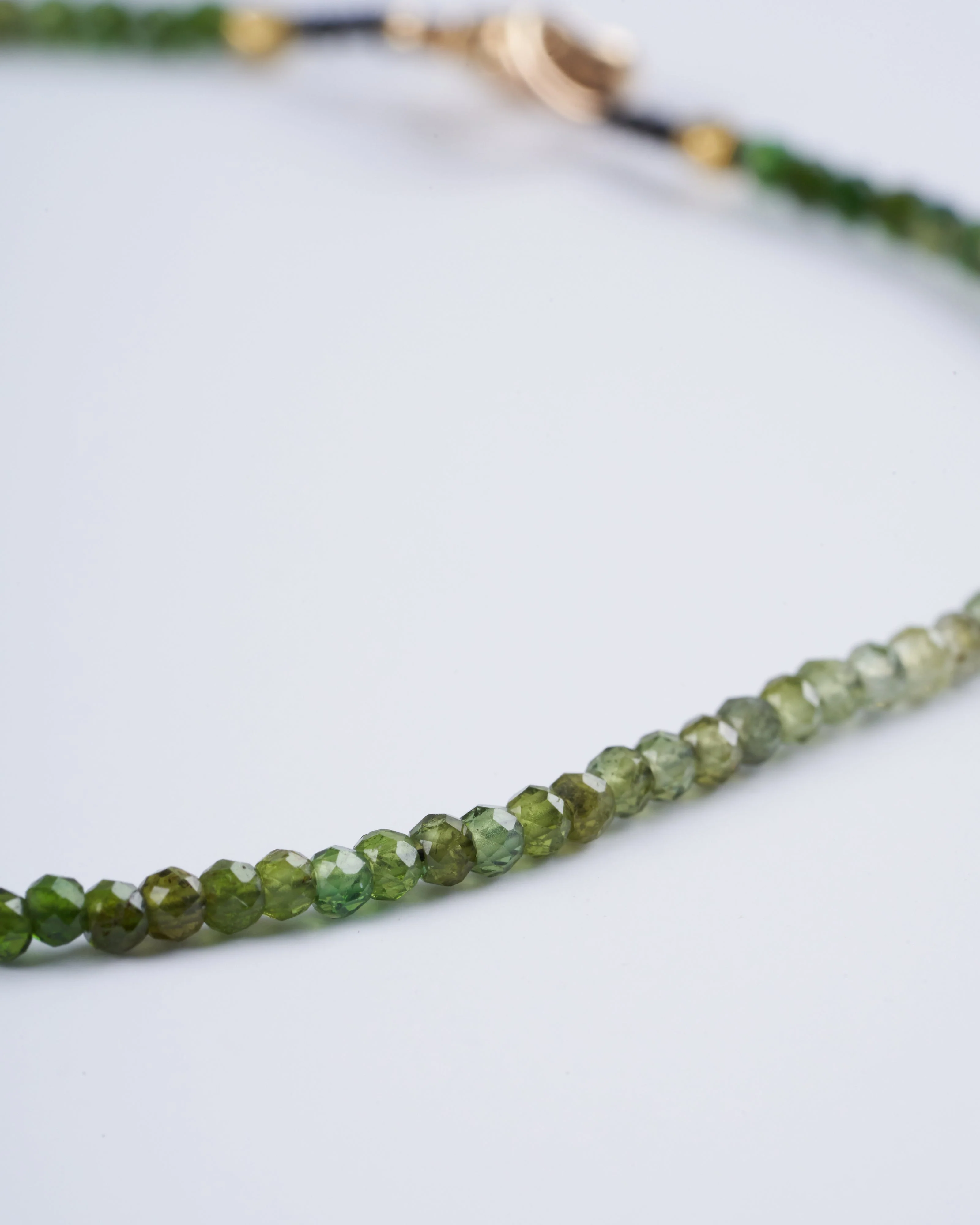 ombre green tourmaline bracelet - Image 4