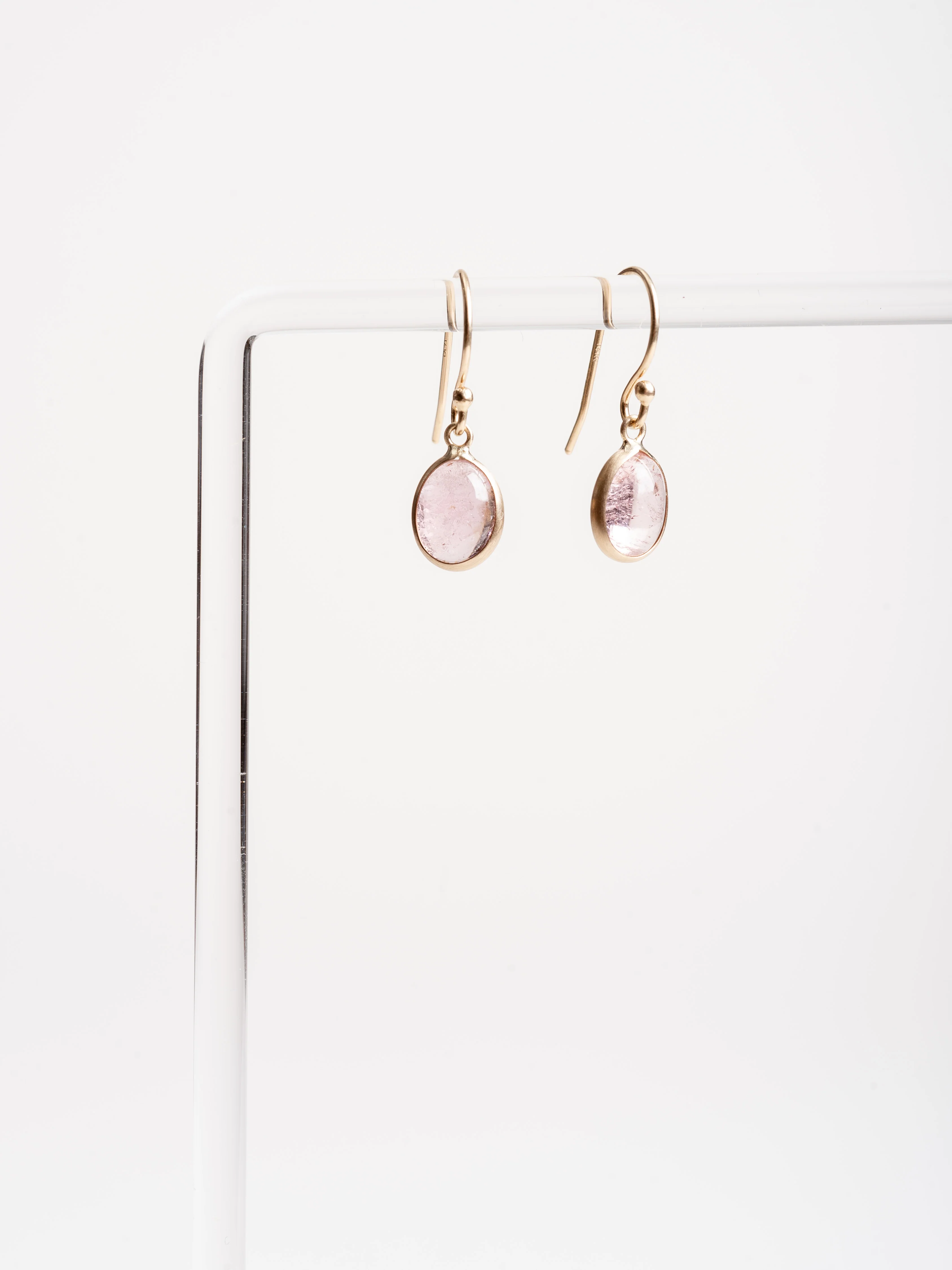 pink tourmaline earring - Image 2