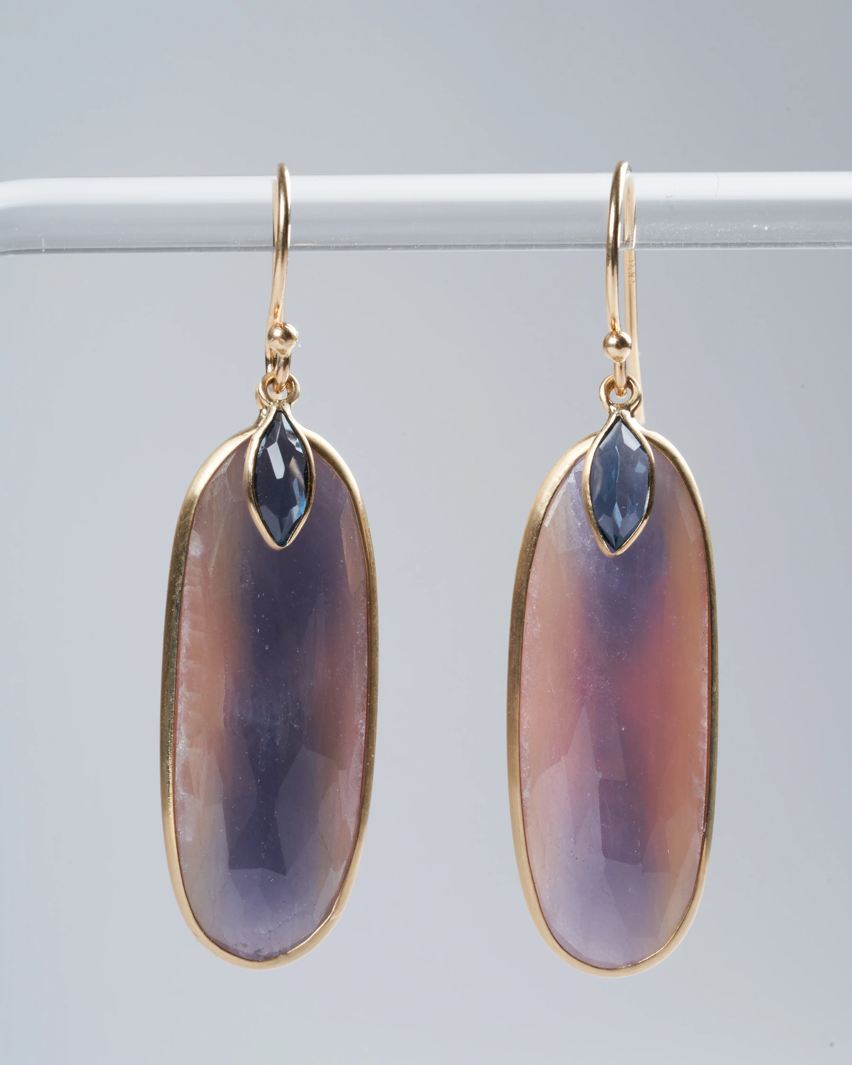 sapphire & blue tourmaline earring - Image 2
