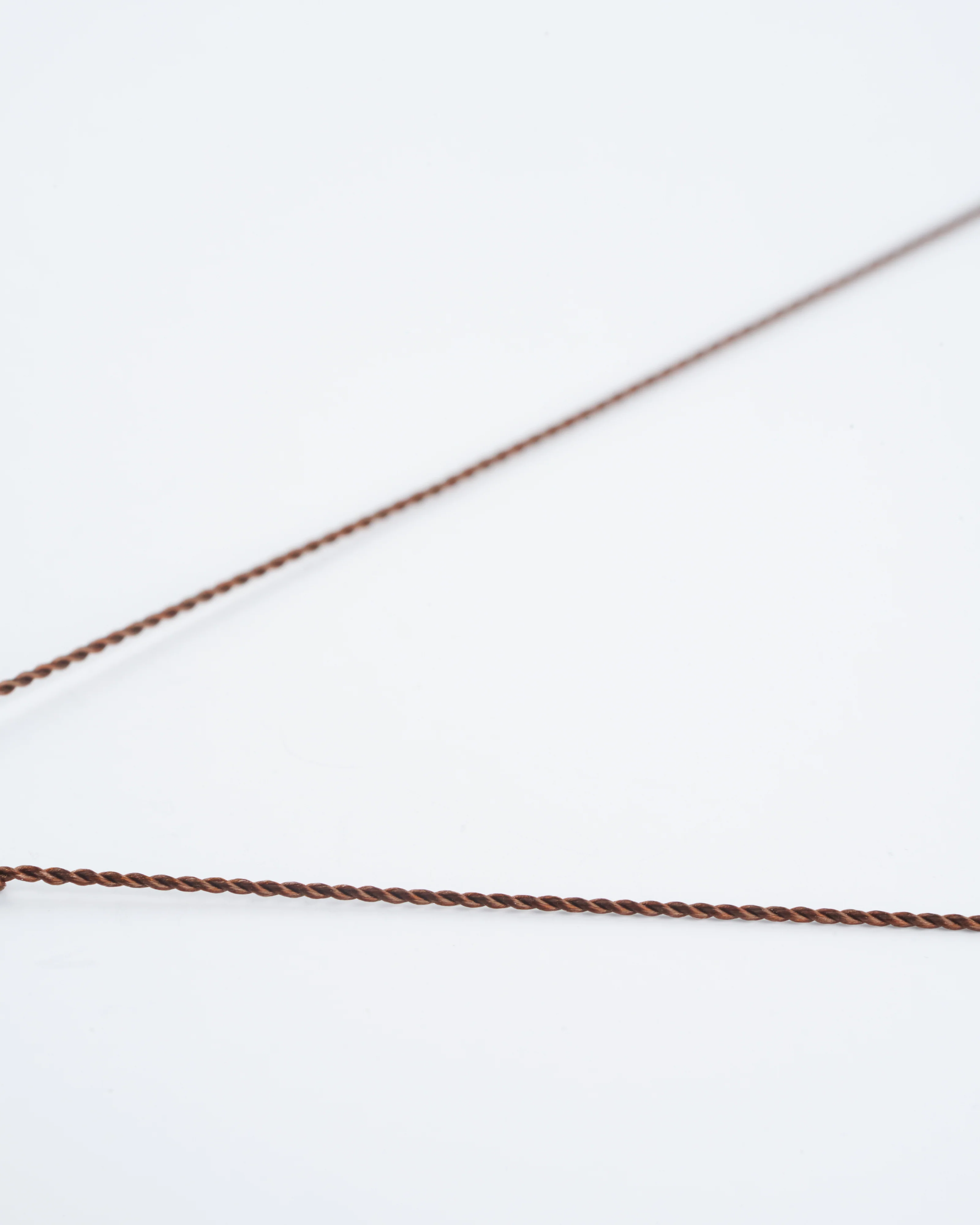 smokey quartz and diamond necklace with 18k gold bead - taupe - Image 3