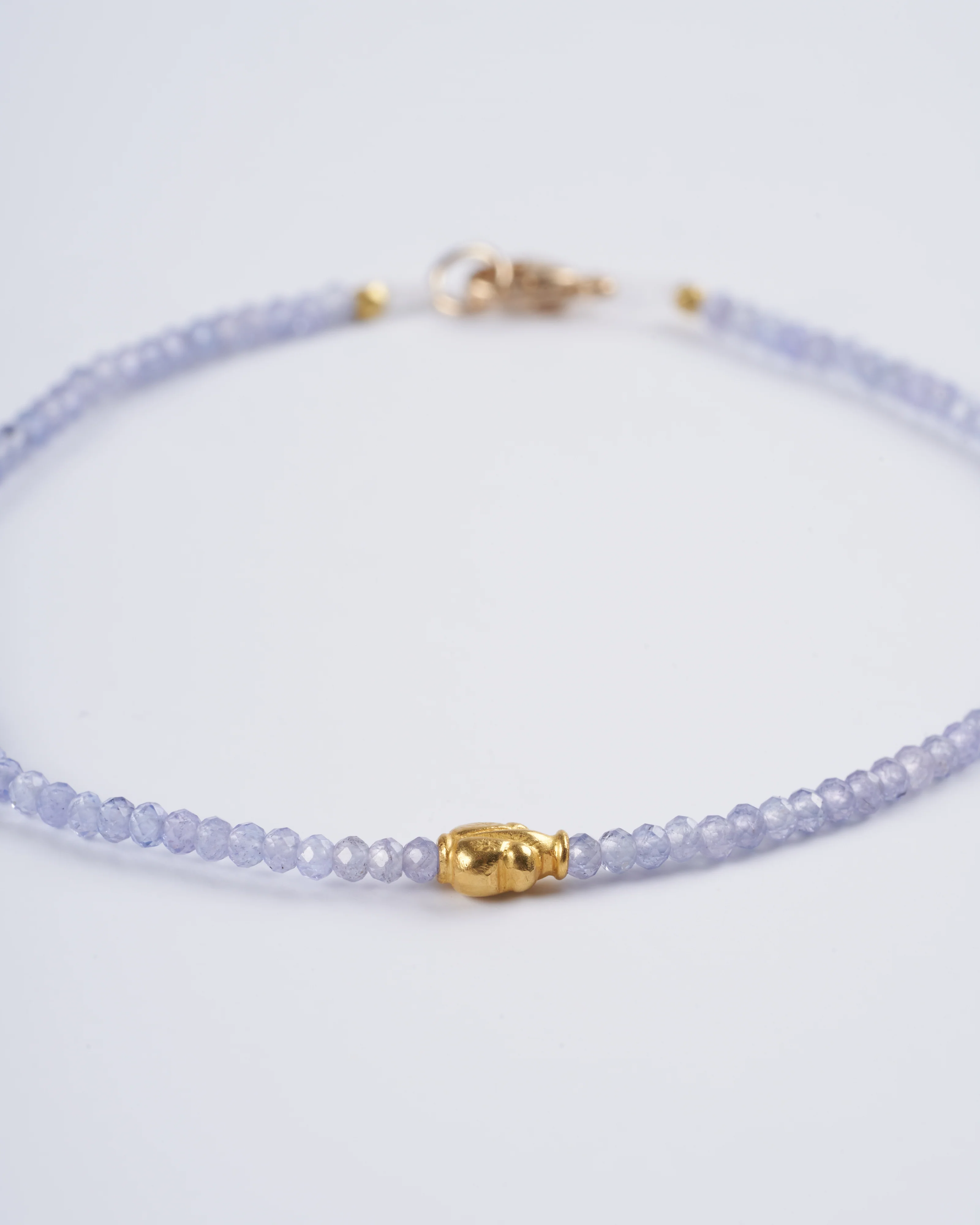 tanzanite and lotus beaded bracelet - multi - Image 2