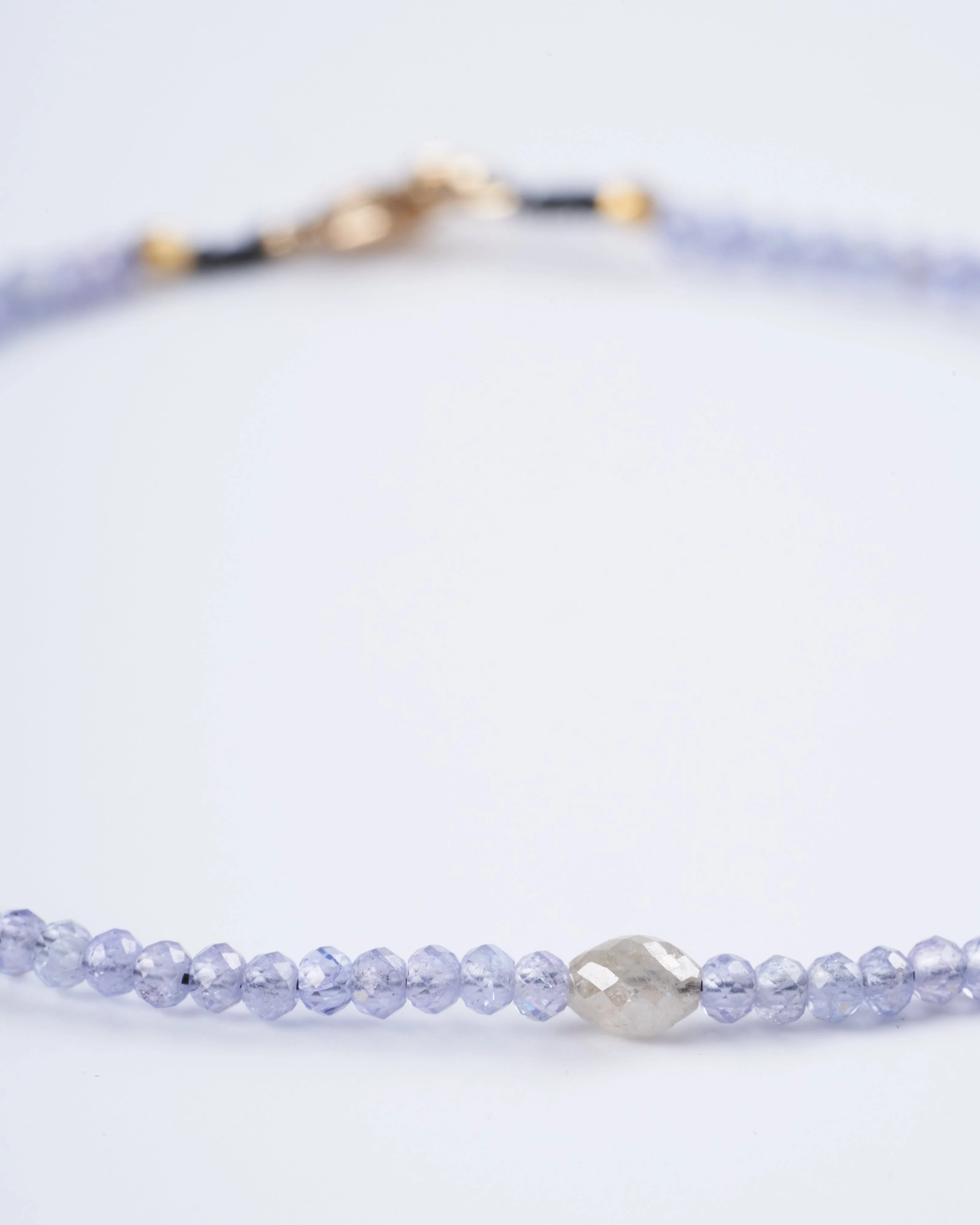 tanzanite and grey diamond bracelet - Image 3