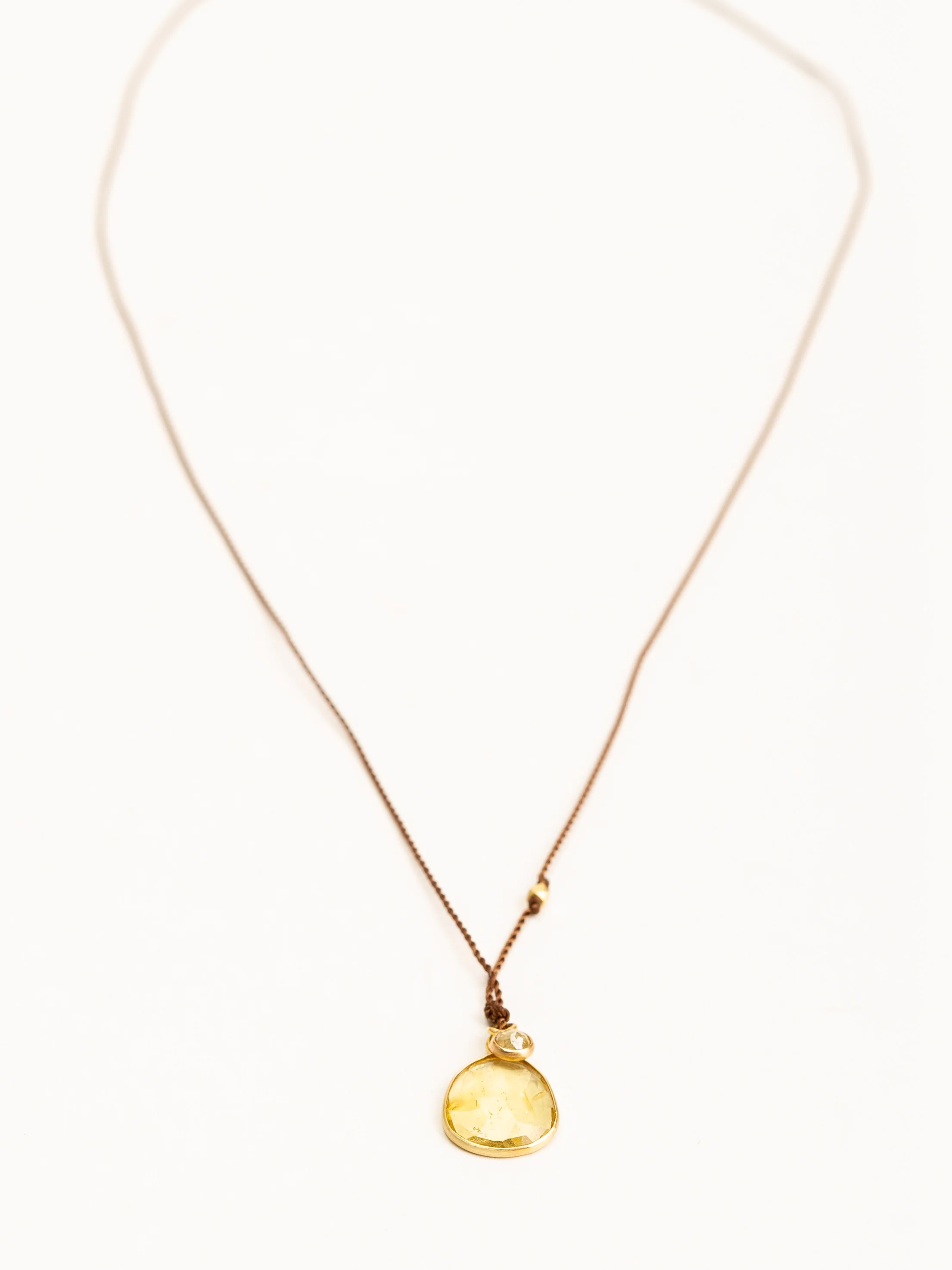 tourmaline + diamond necklace - Image 2