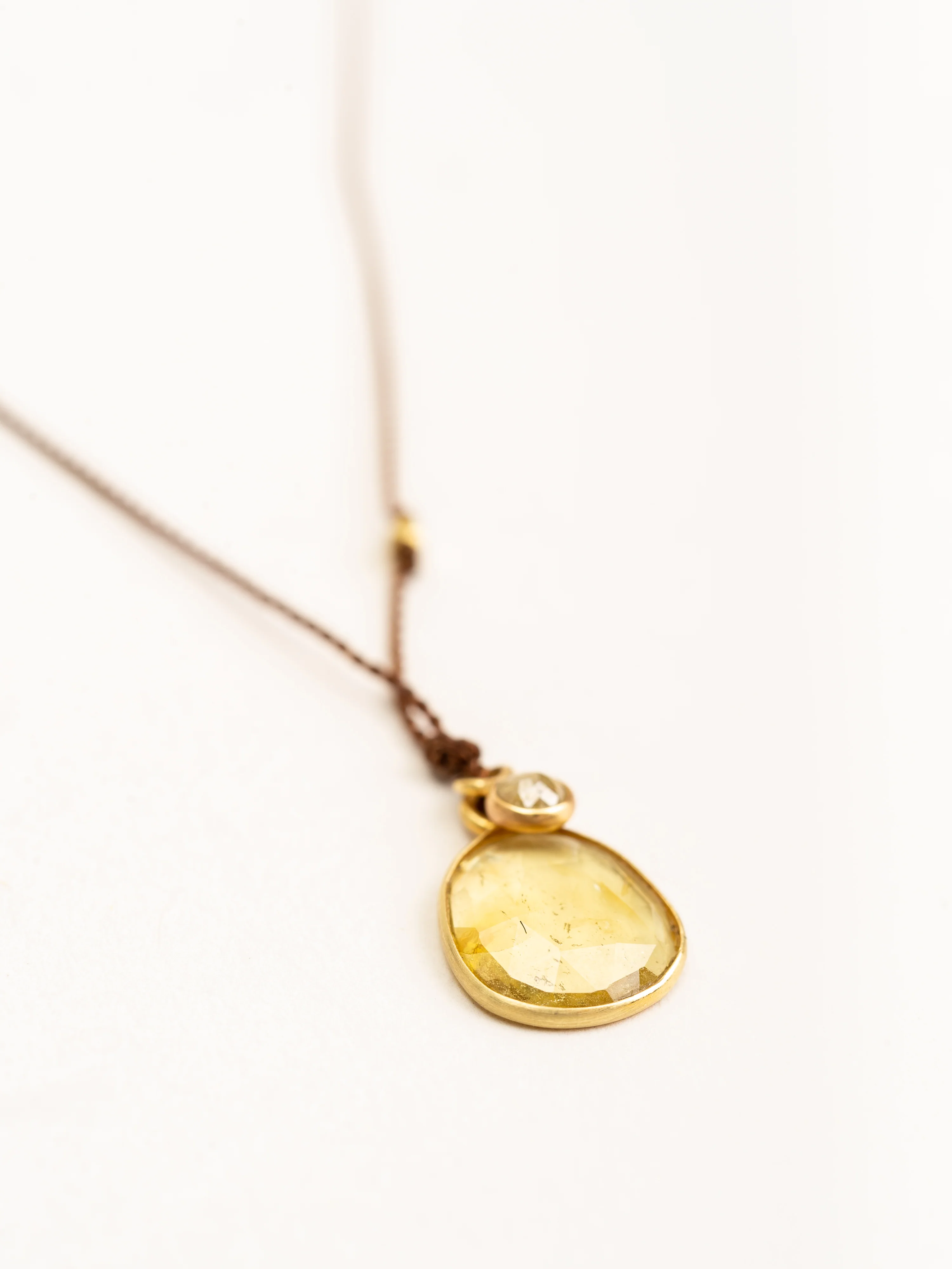 tourmaline + diamond necklace - Image 3