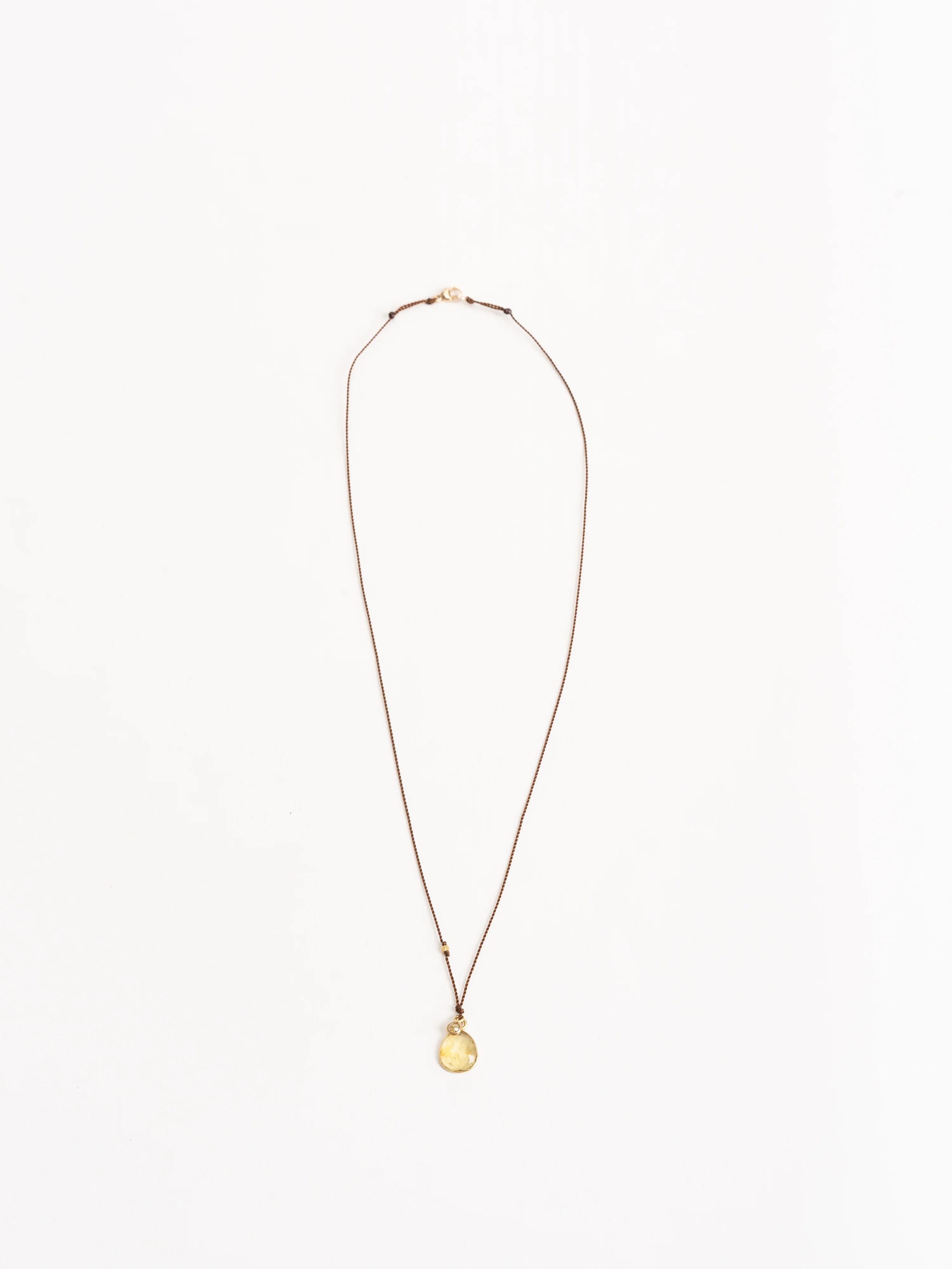 tourmaline + diamond necklace