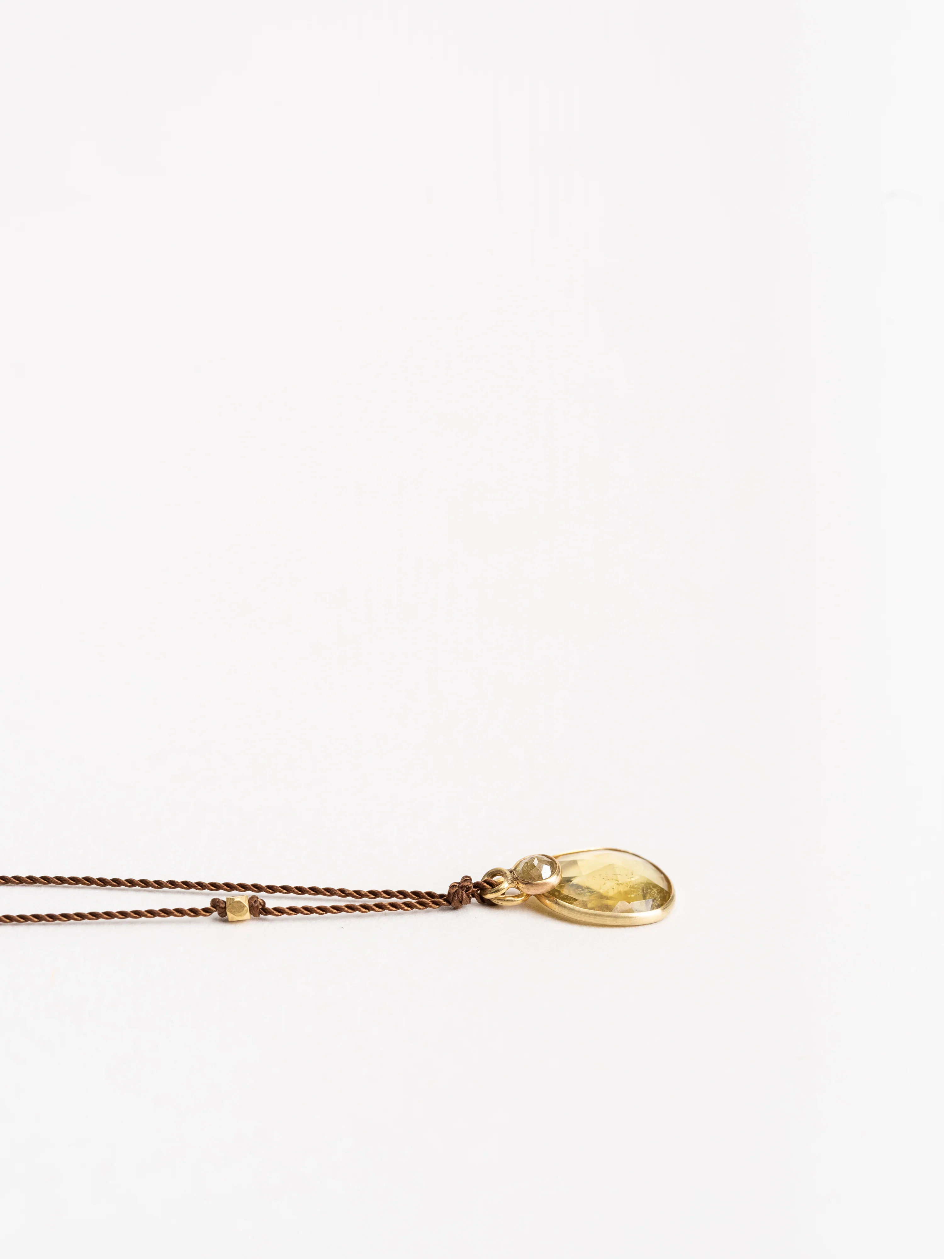 tourmaline + diamond necklace - Image 3