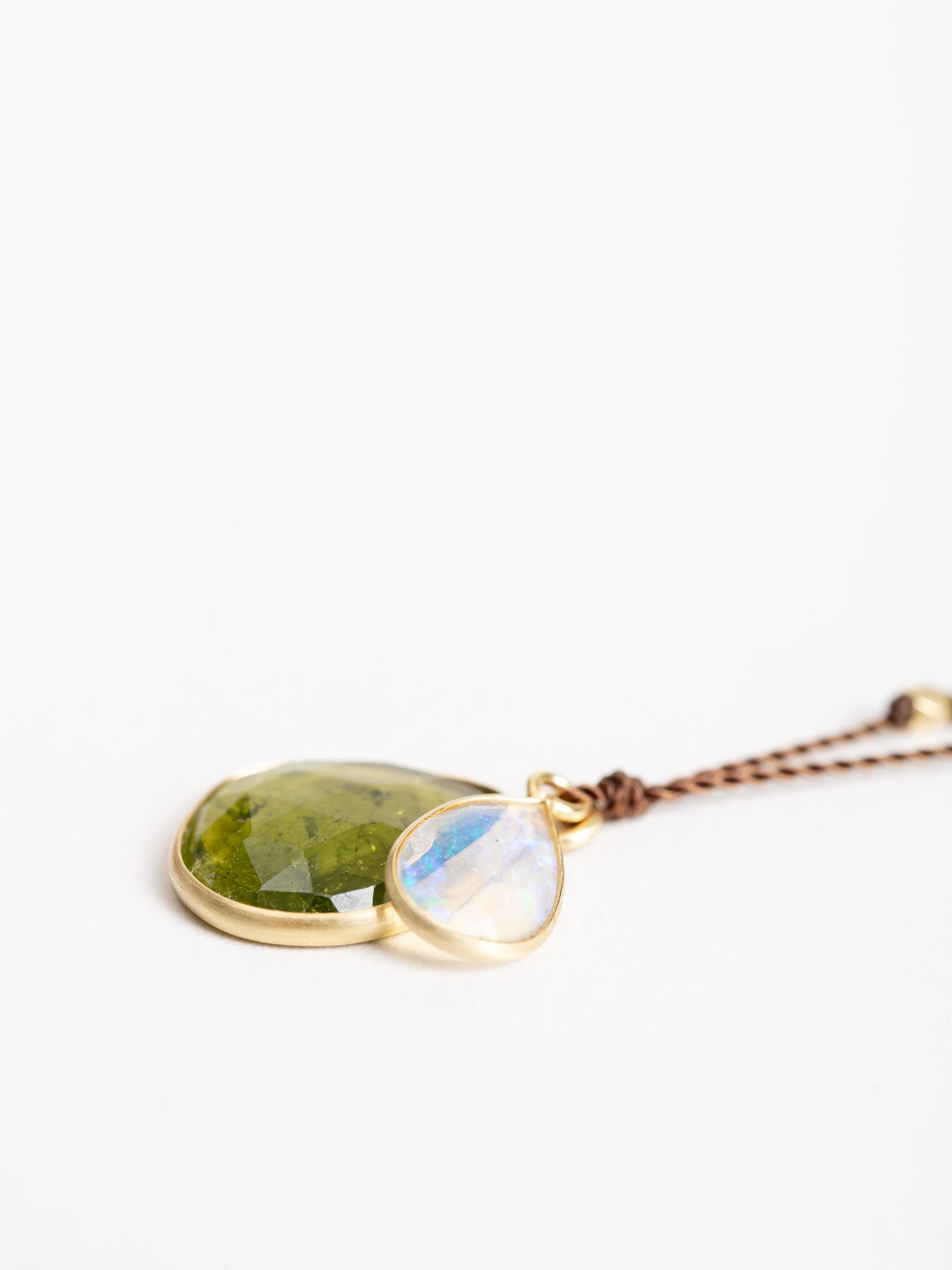 tourmaline/opal pendant necklace - Image 2