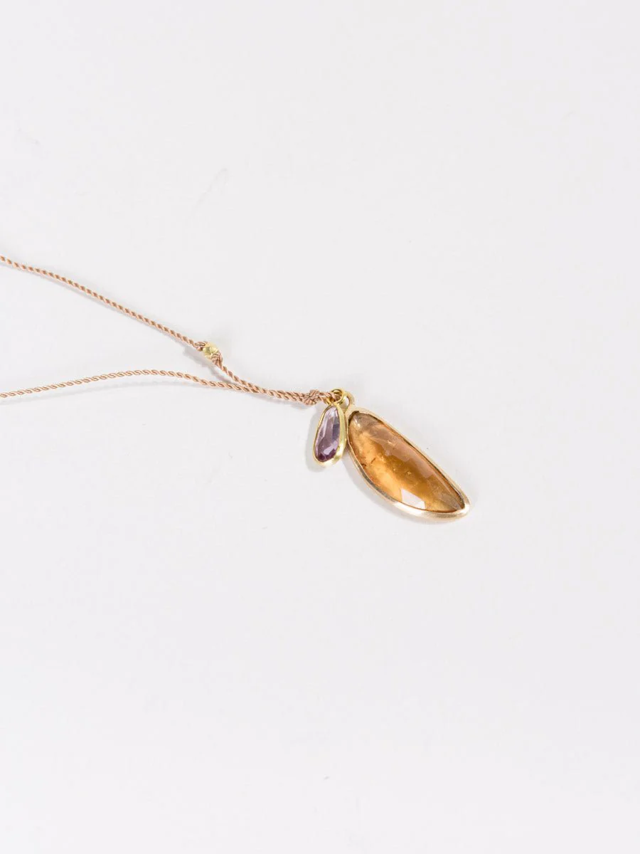 tourmaline and sapphire necklace - Image 4