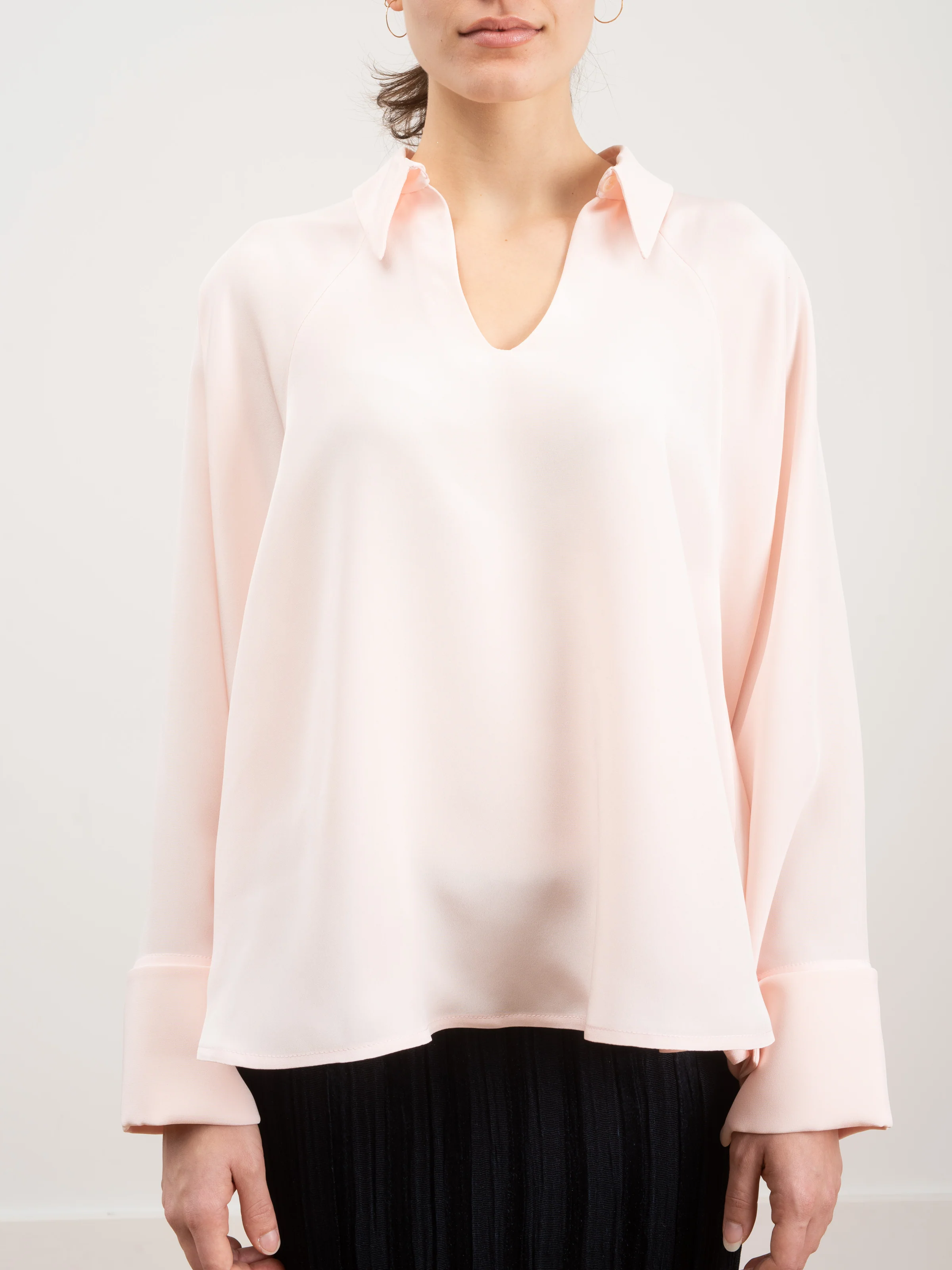 silk cape sleeve top - Image 4