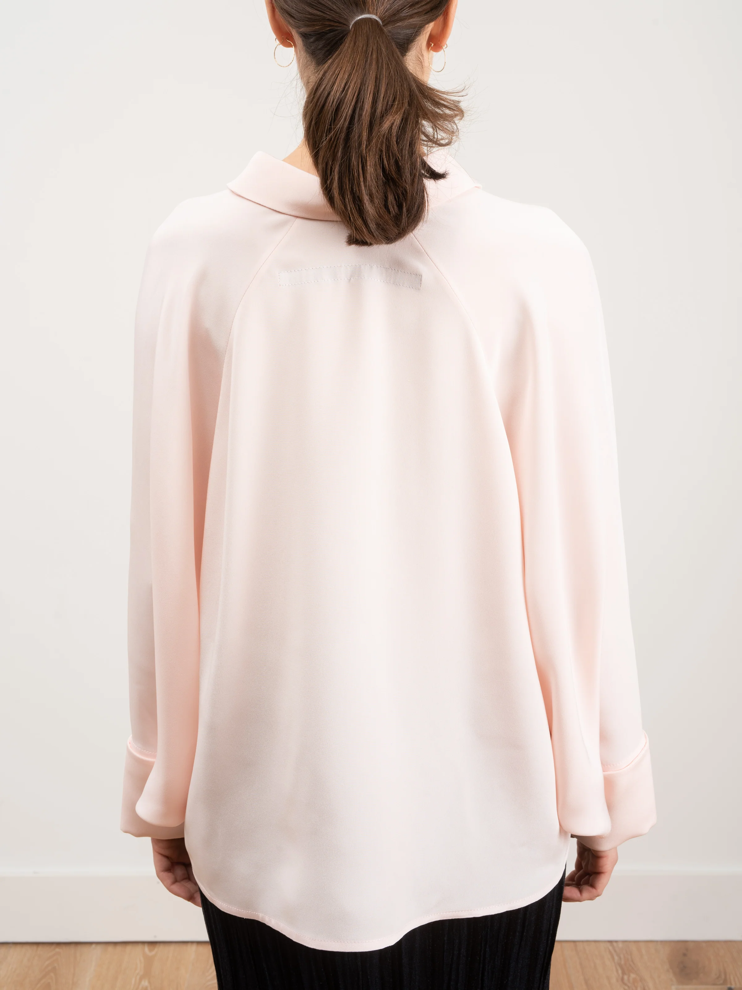 silk cape sleeve top - Image 6