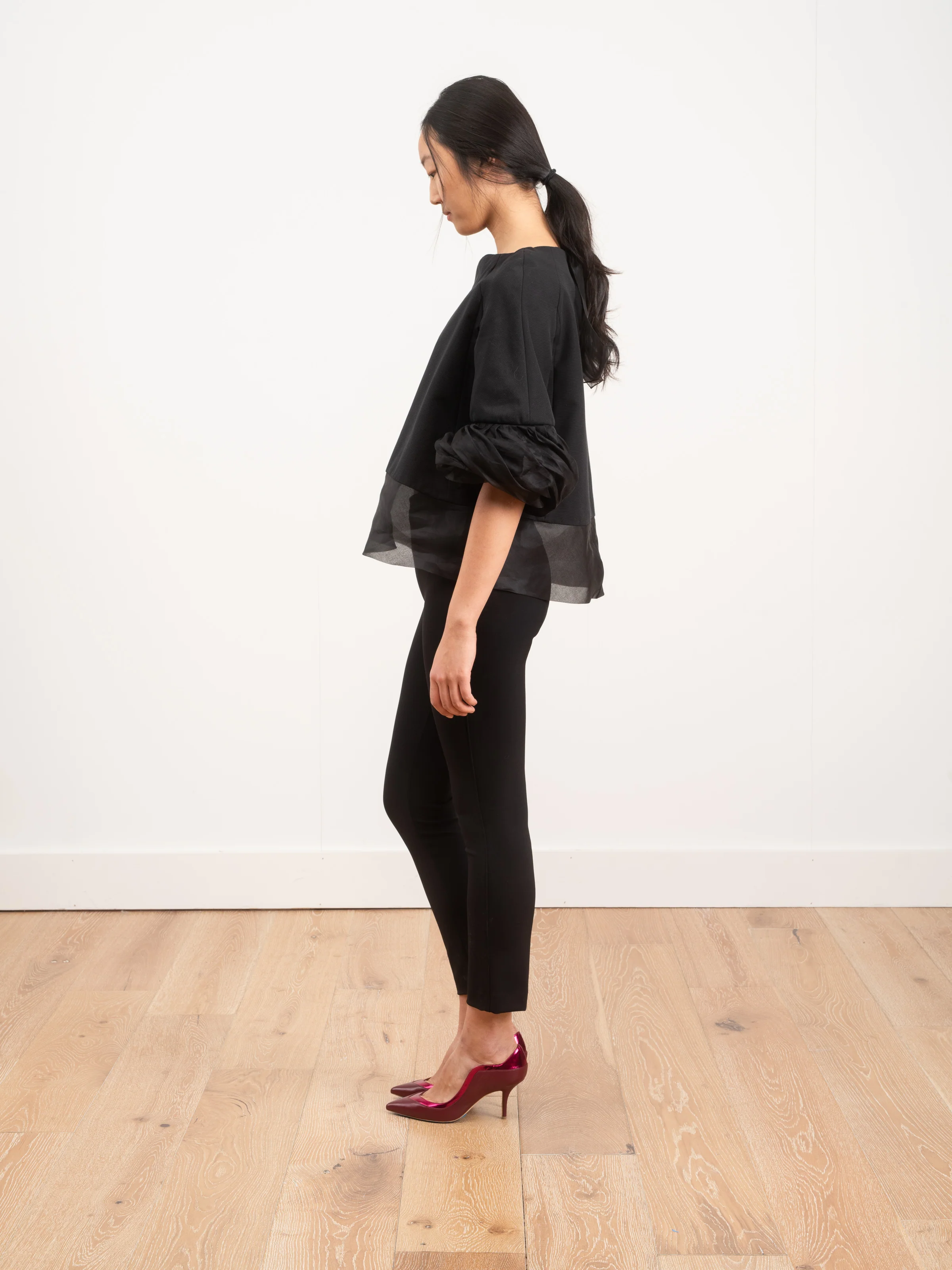 top with ruffle sleeve - Image 2