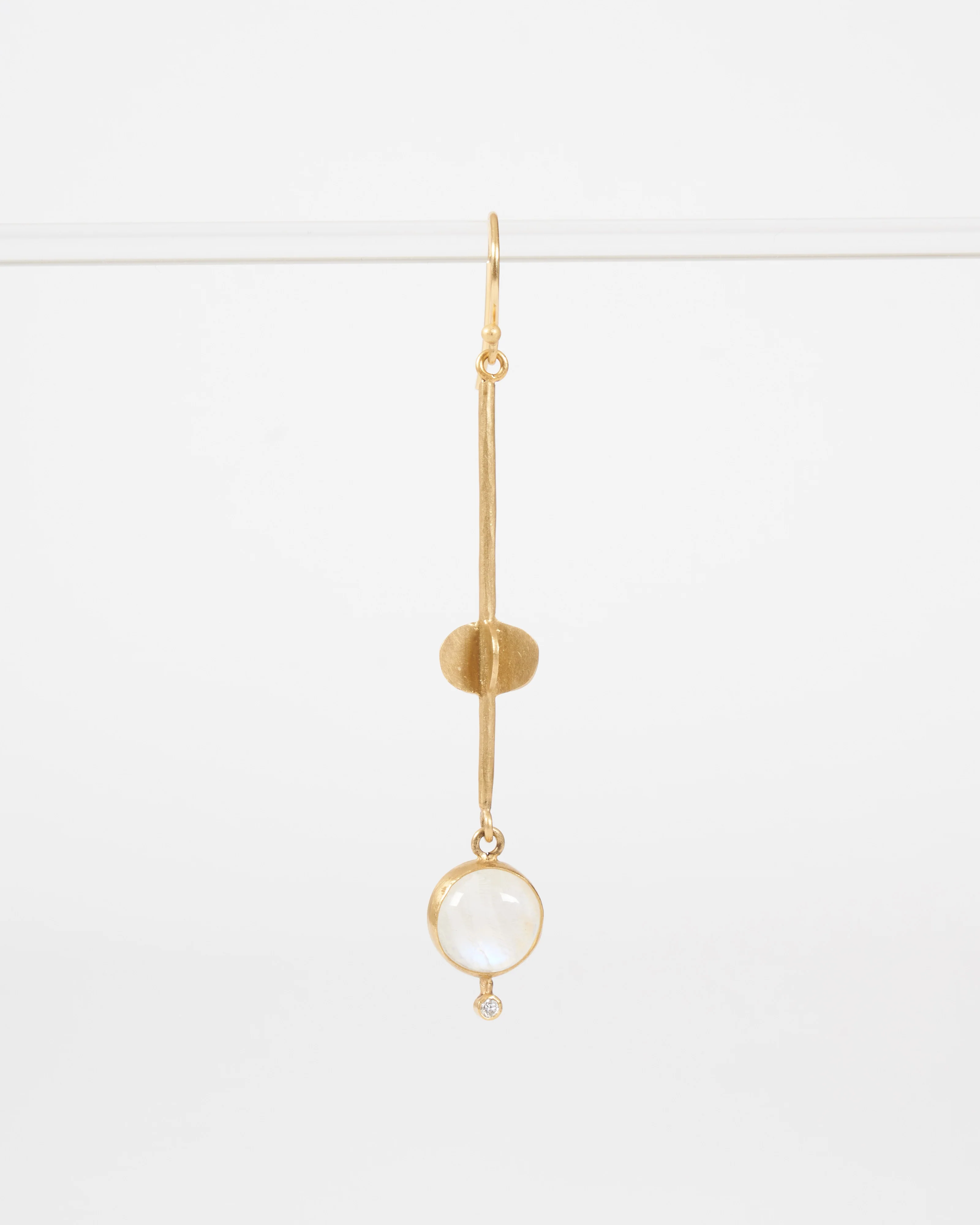 moonstone circle earrings - Image 4