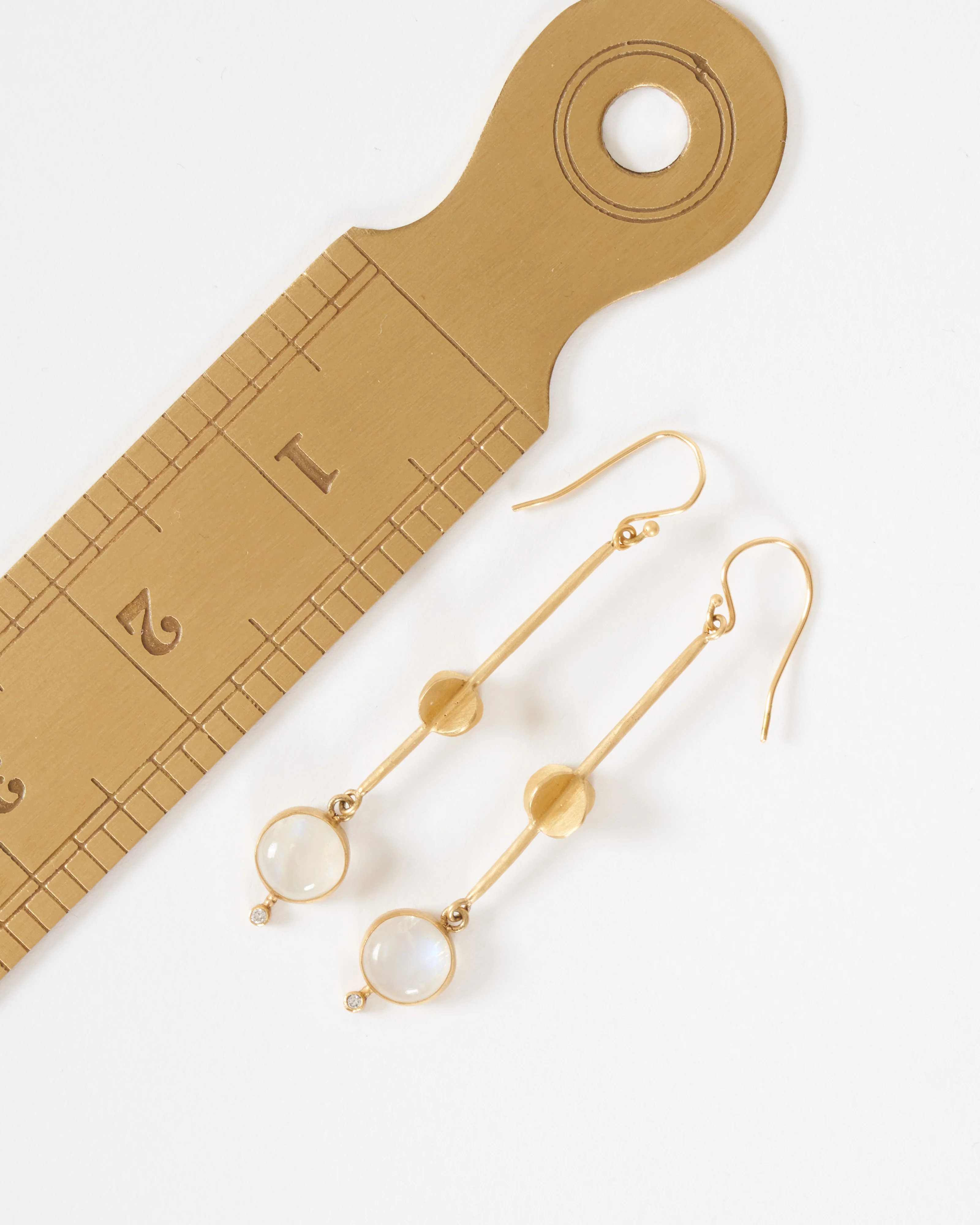moonstone circle earrings - Image 5