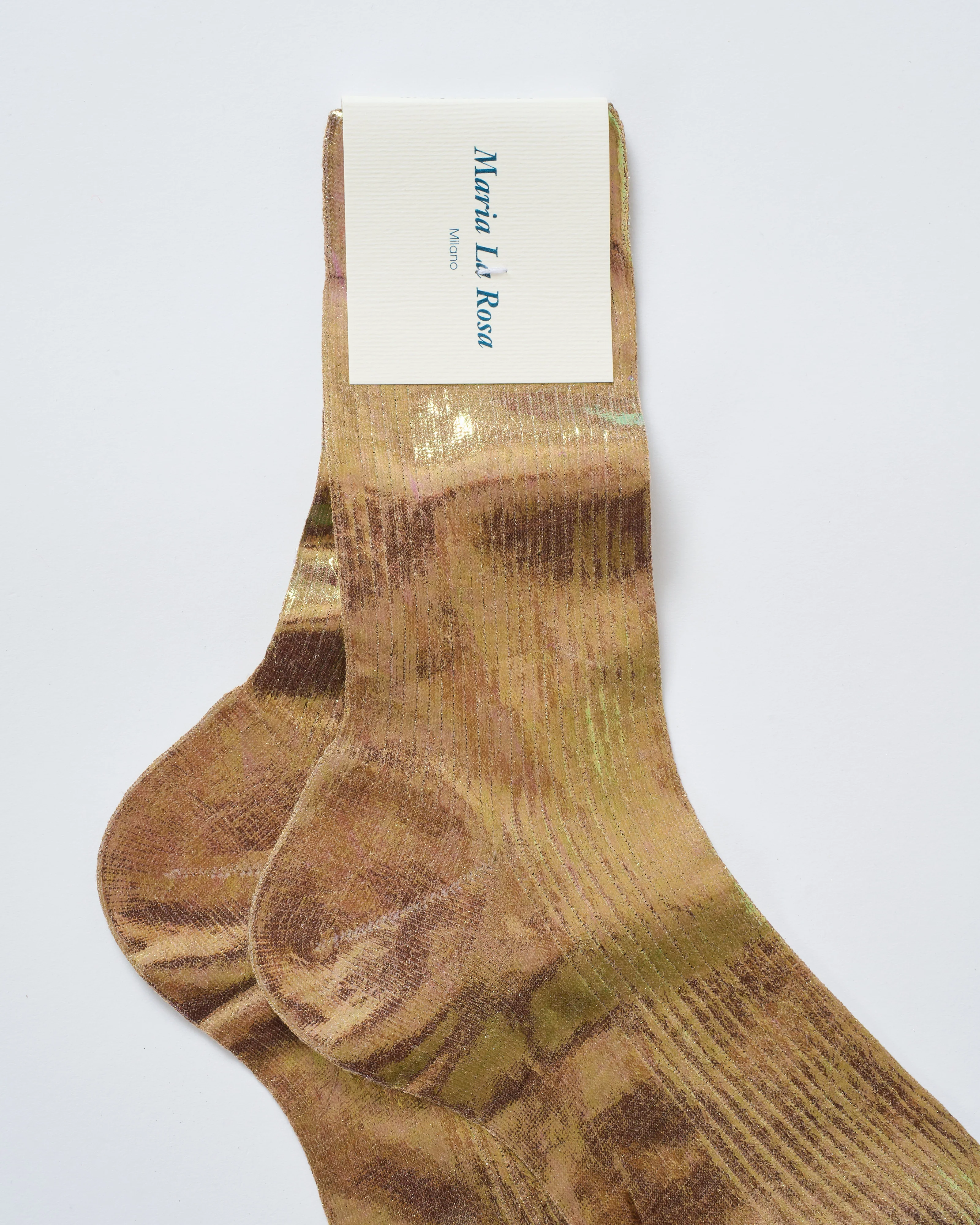 foiled ribbed socks - Image 2