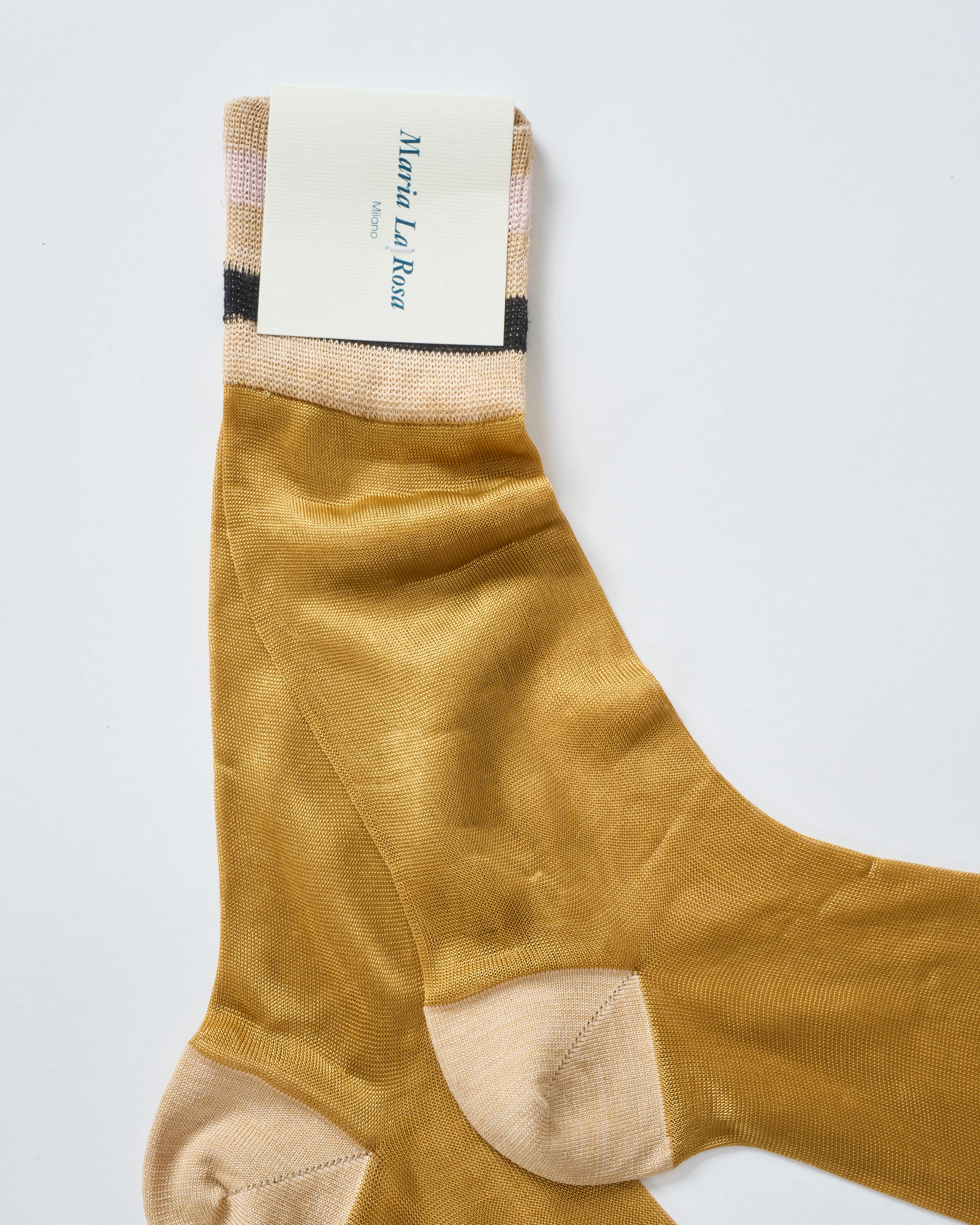 mesh socks with rib detail - Image 2