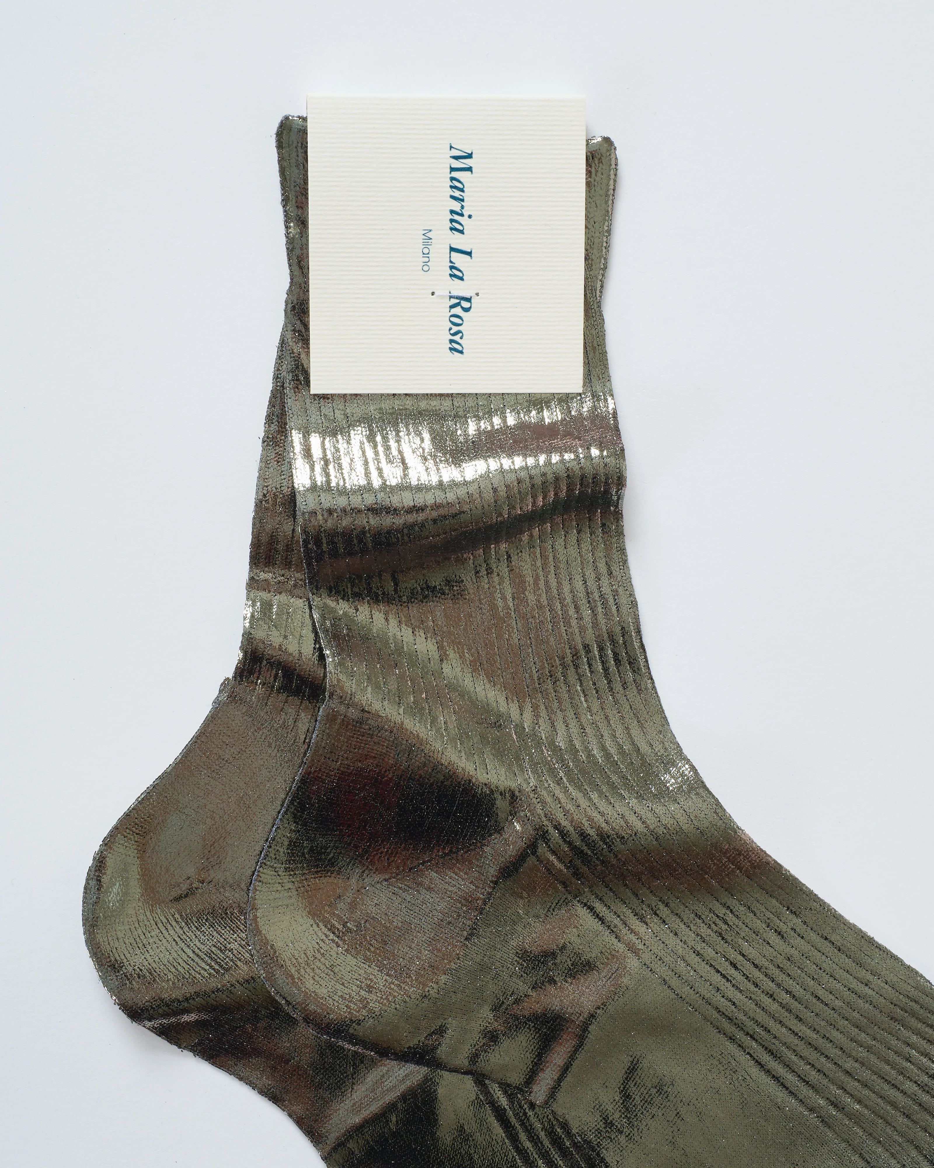 one ribbed laminated socks - Image 2