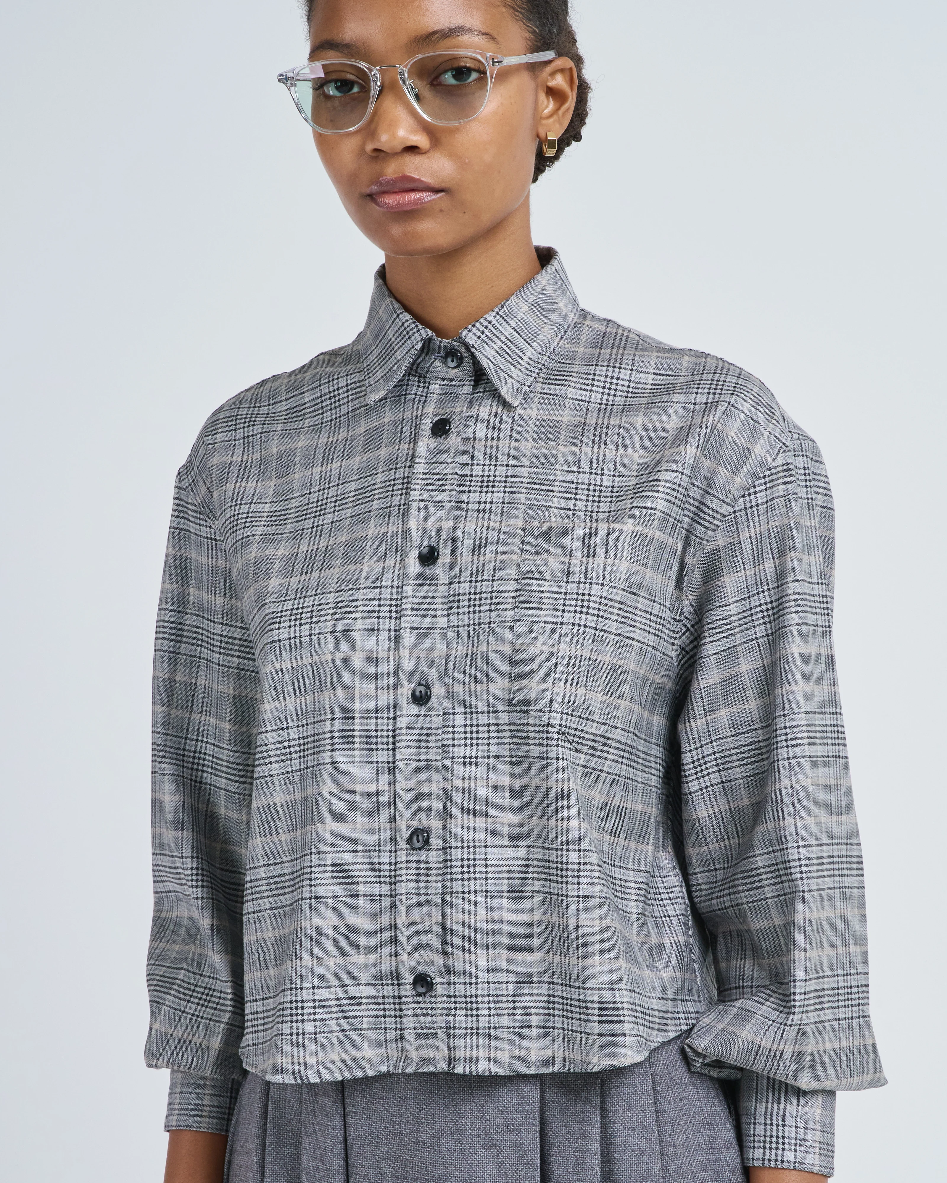 cropped oversized shirt - Image 4