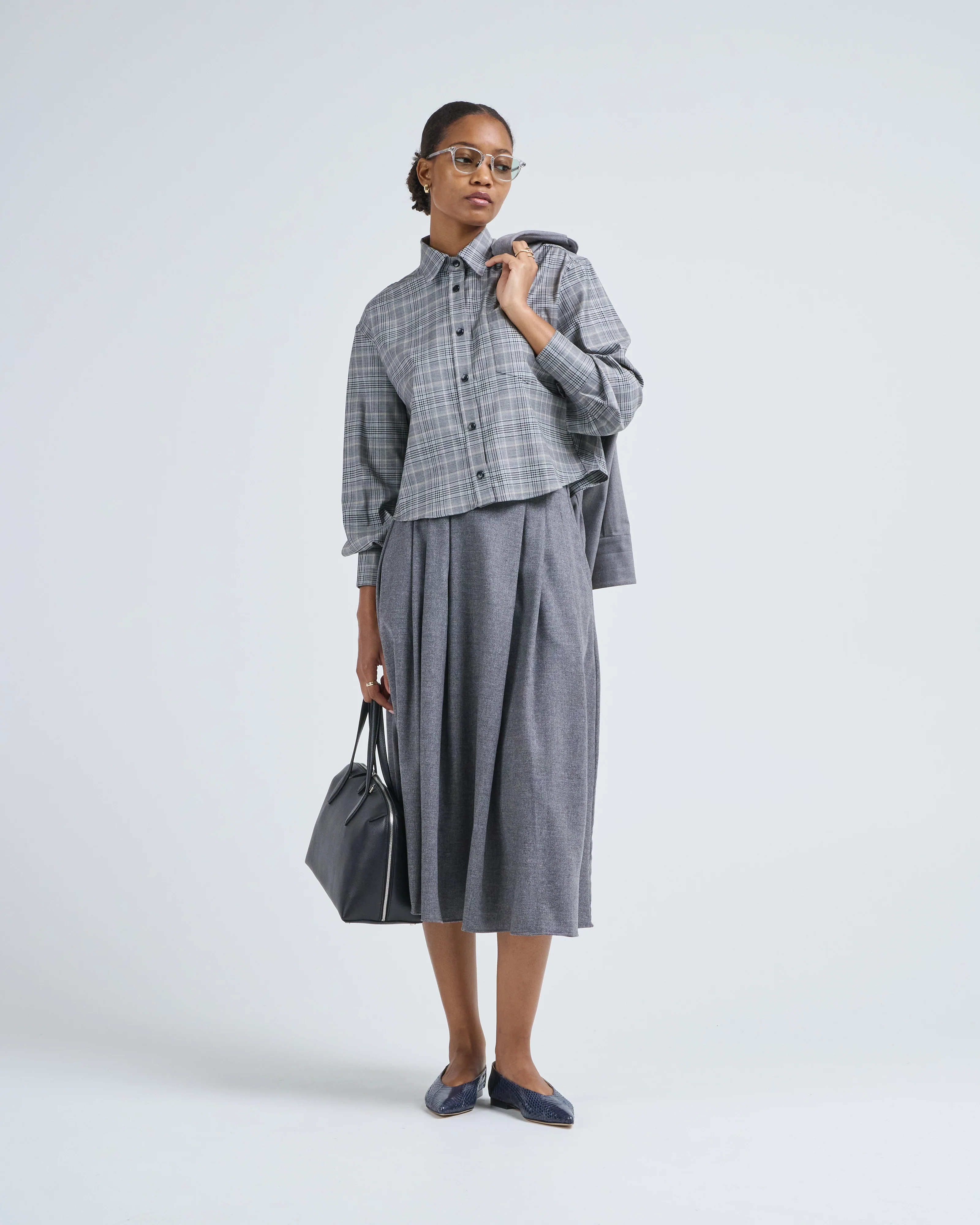cropped oversized shirt - Image 5