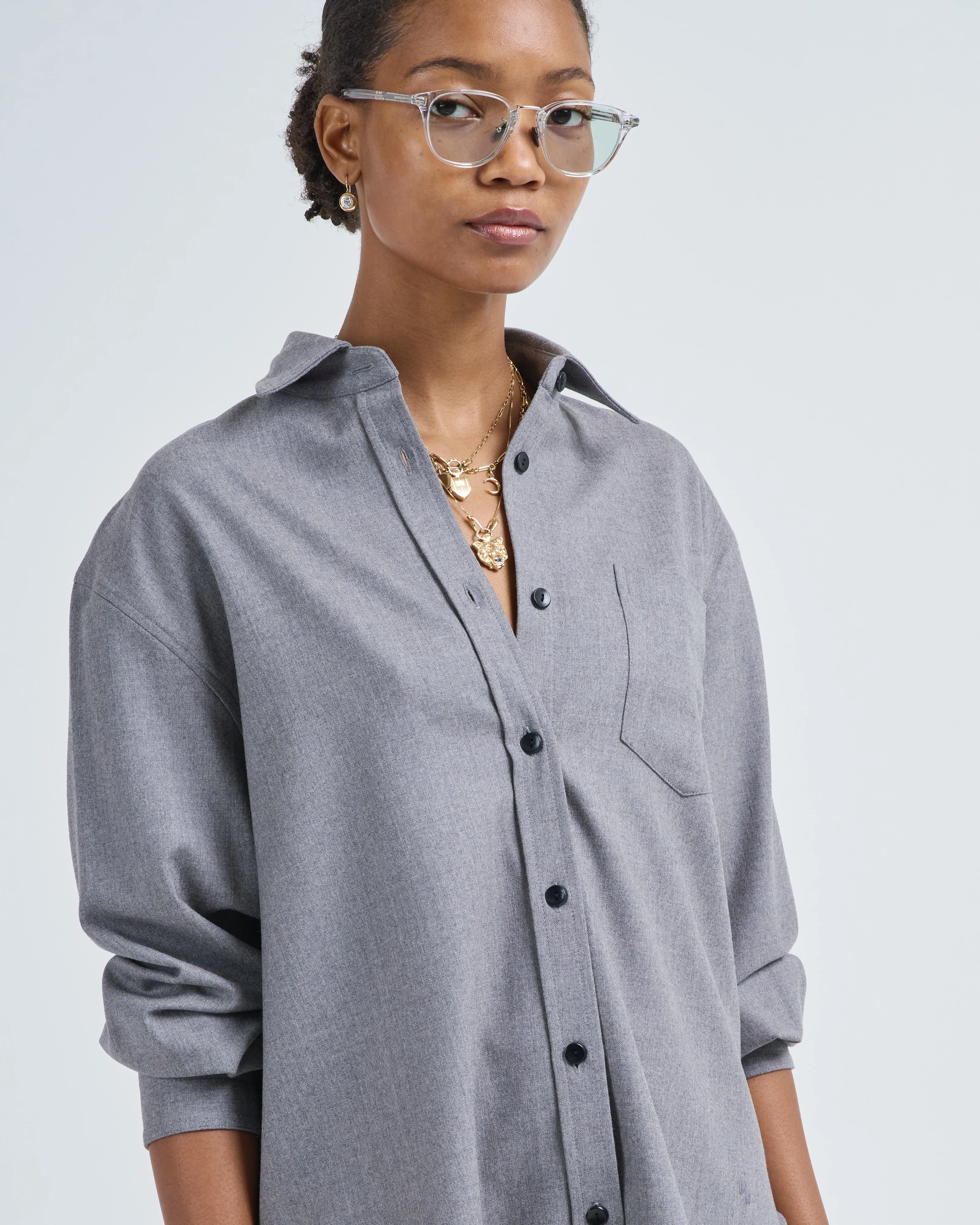 oversized tunic shirt - Image 4