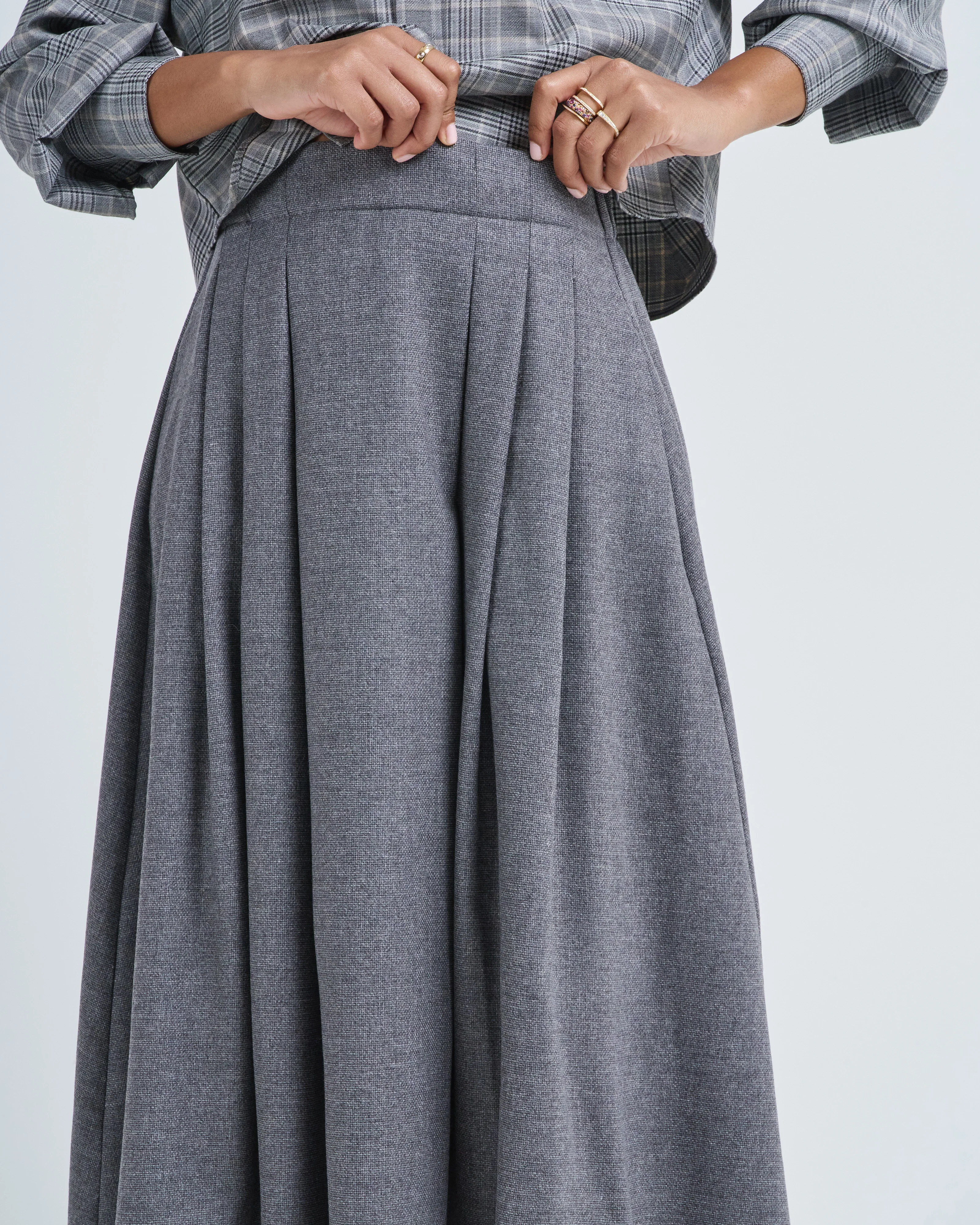 pleat front full skirt - Image 5