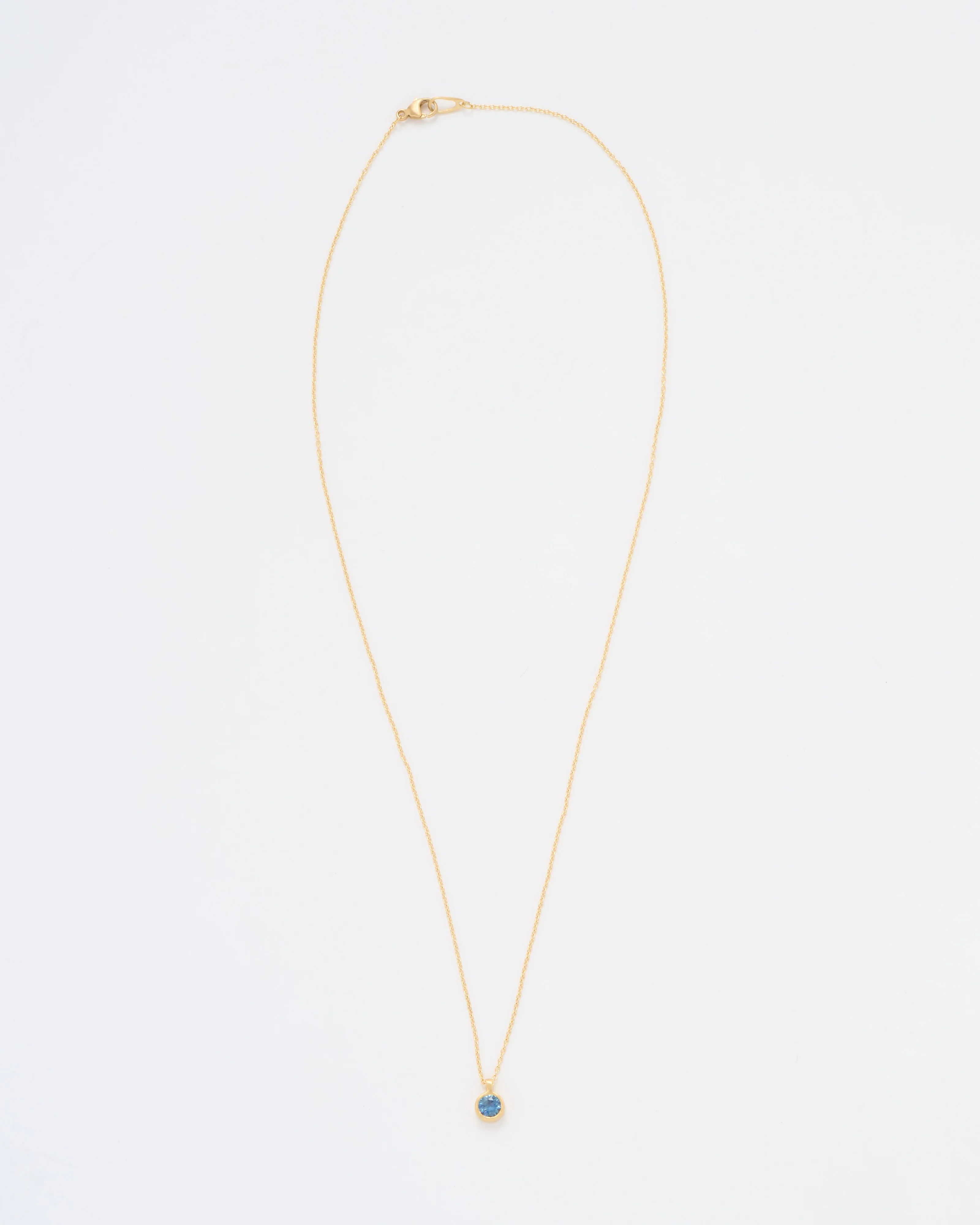 4mm sapphire pendant necklace - Image 3