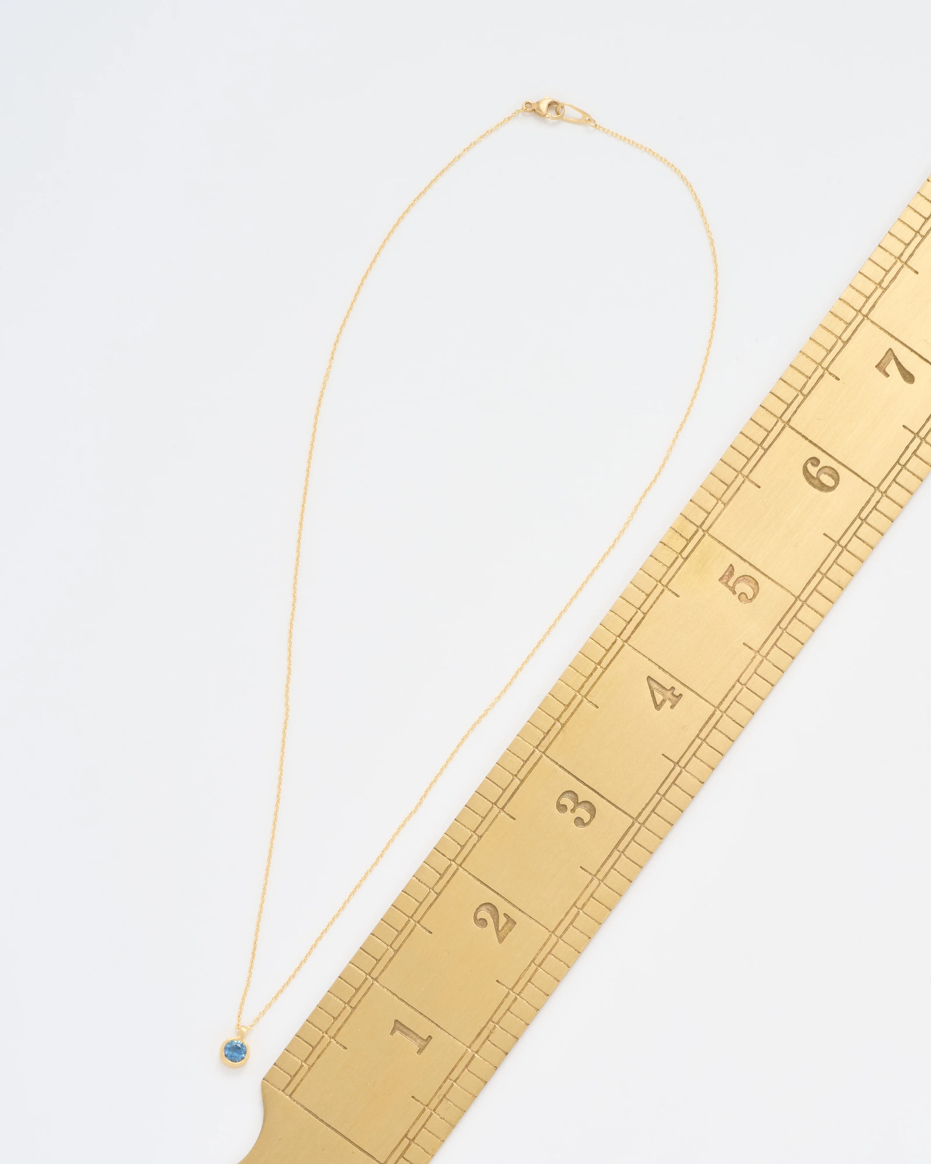 4mm sapphire pendant necklace - Image 6