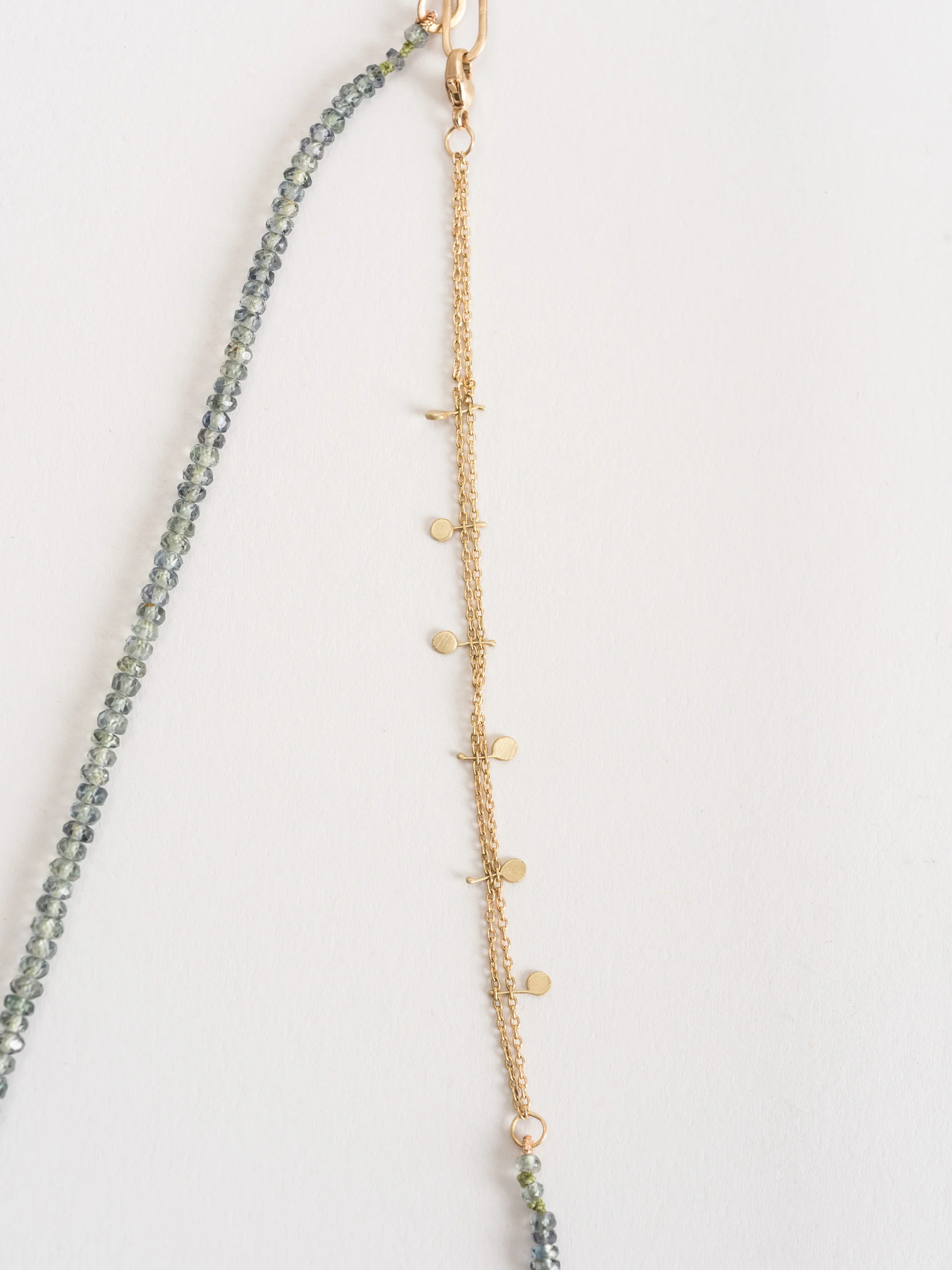 felix gold & green sapphire necklace - Image 3