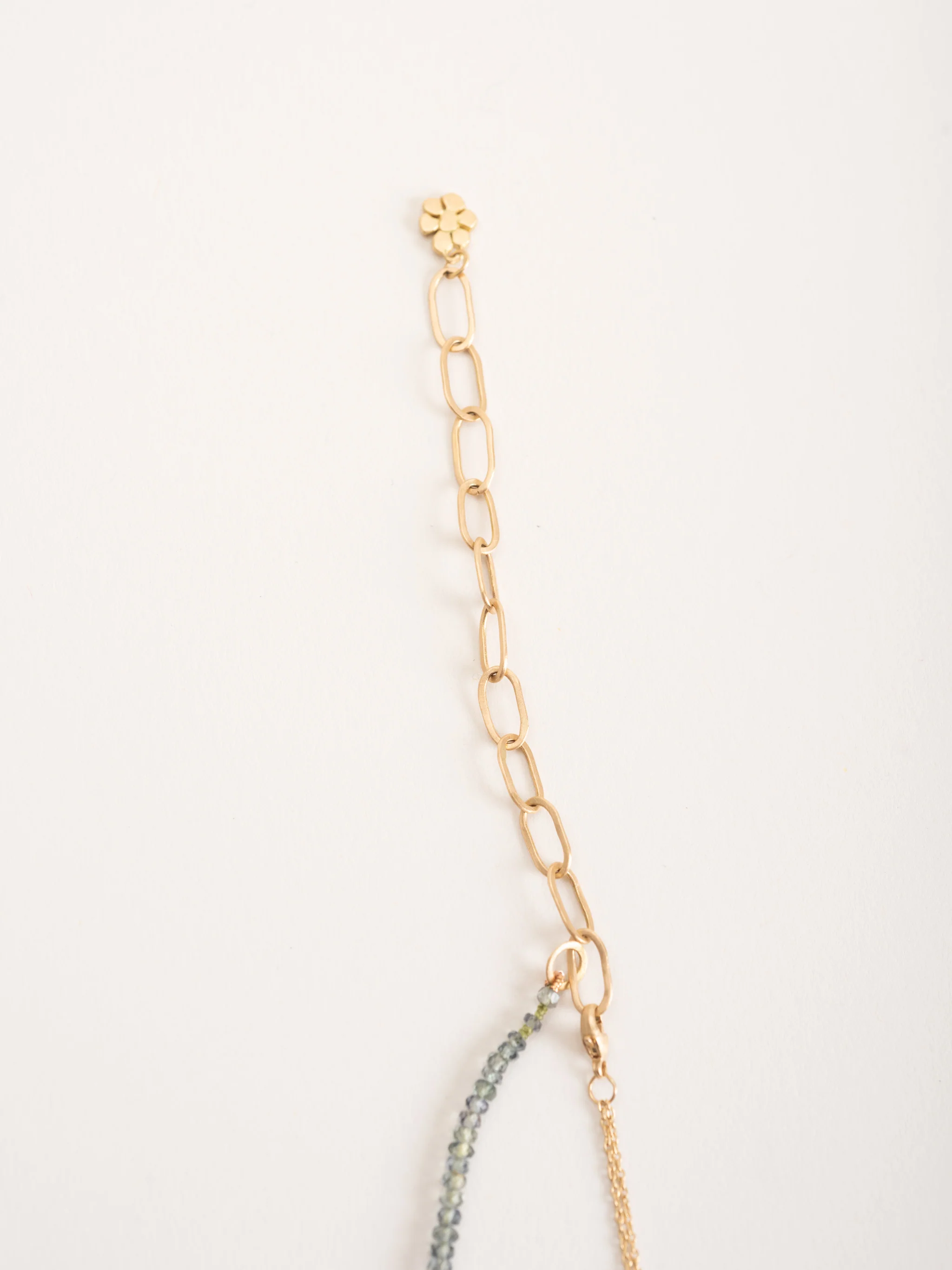 felix gold & green sapphire necklace - Image 4