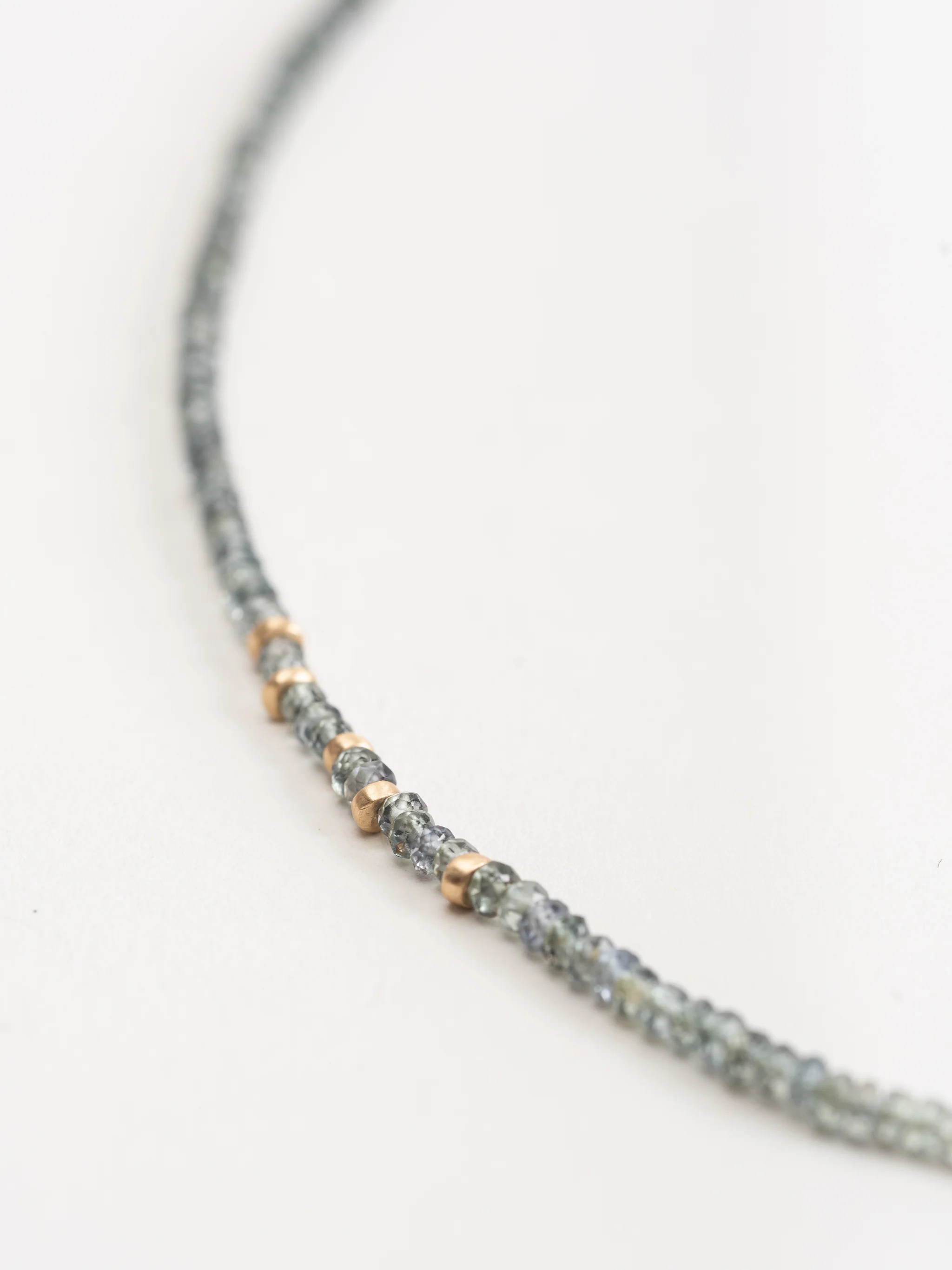 felix gold & green sapphire necklace - Image 6