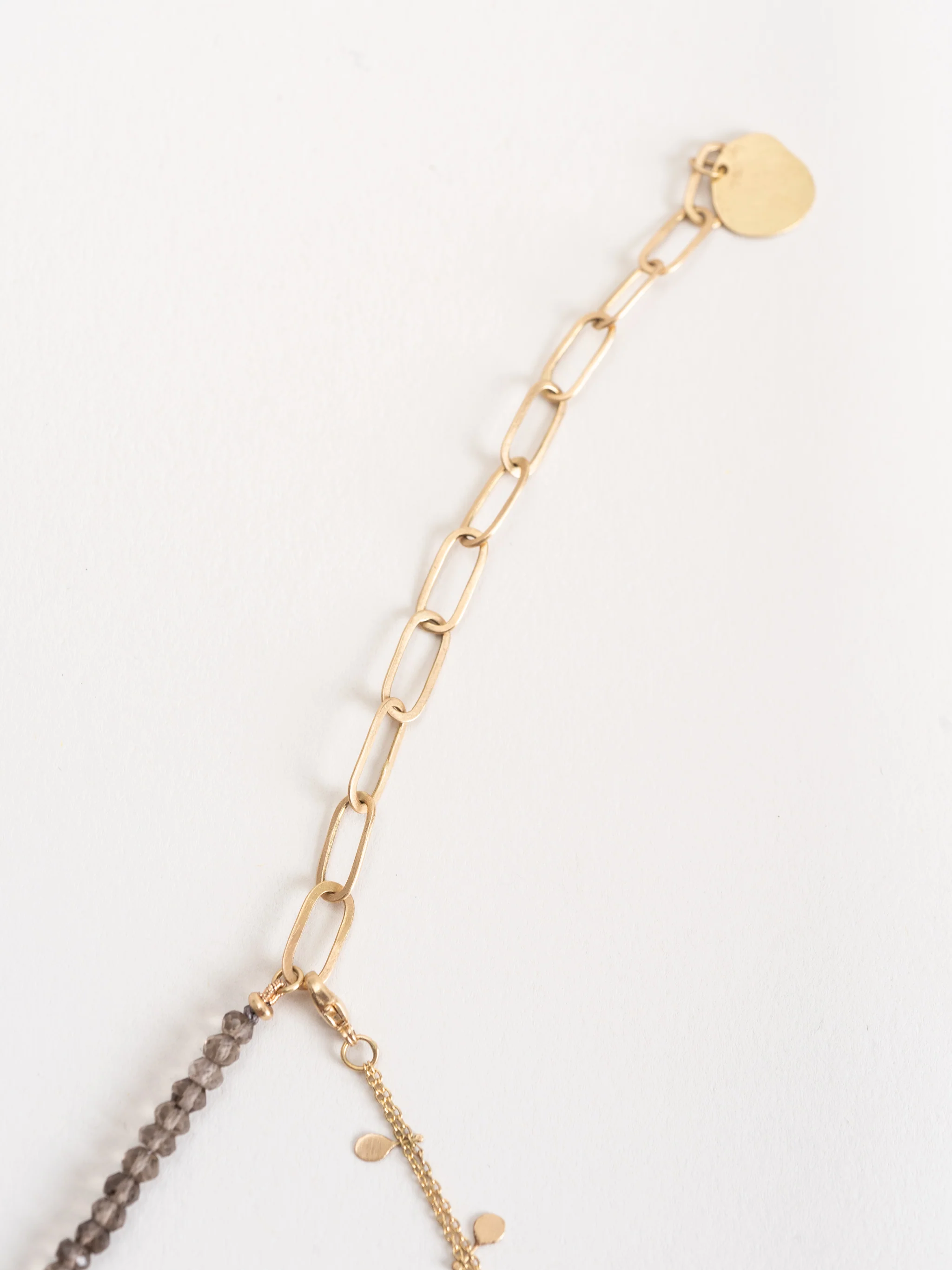 felix gold & smokey quartz necklace - Image 6
