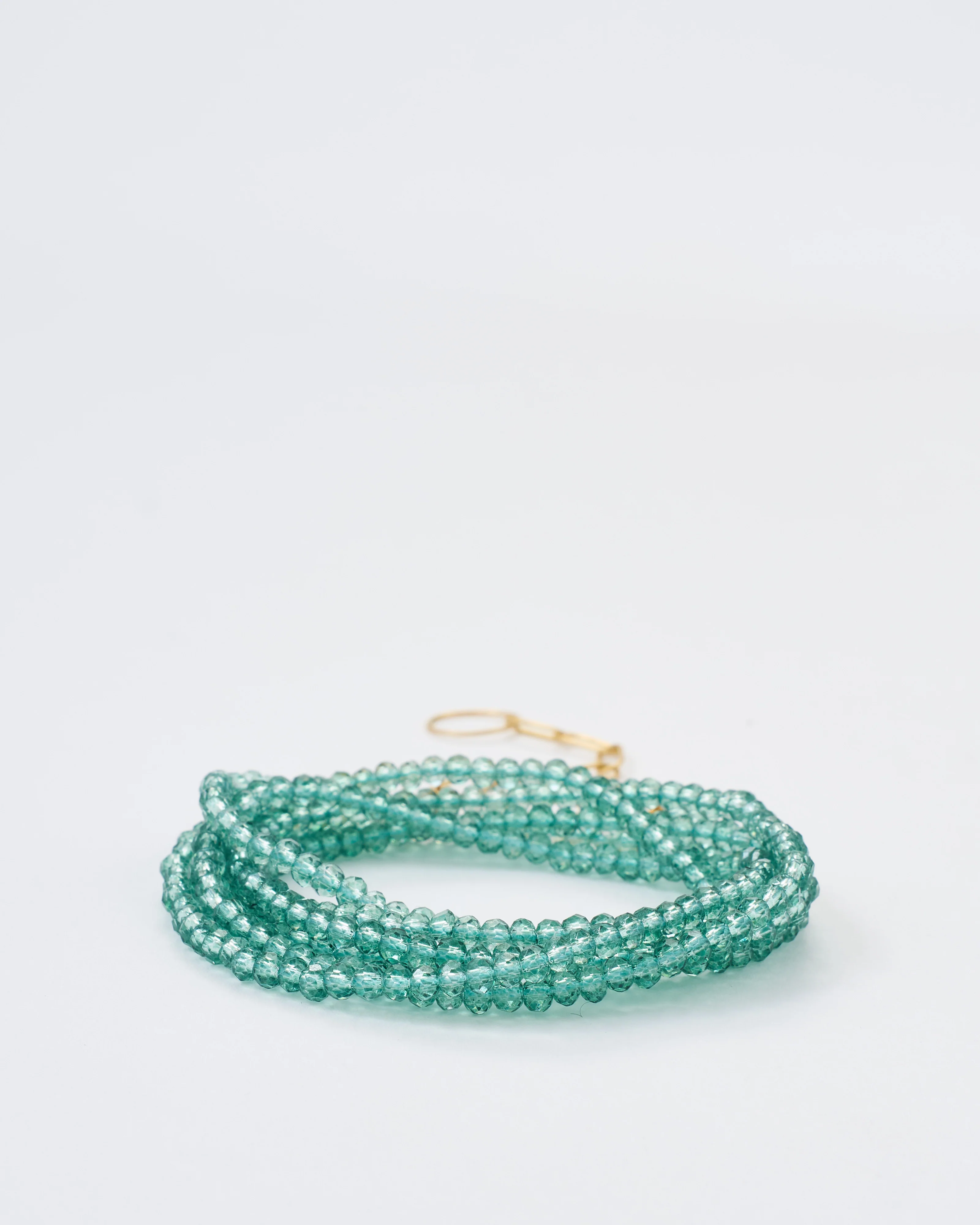 green quartz wrap bracelet - Image 2