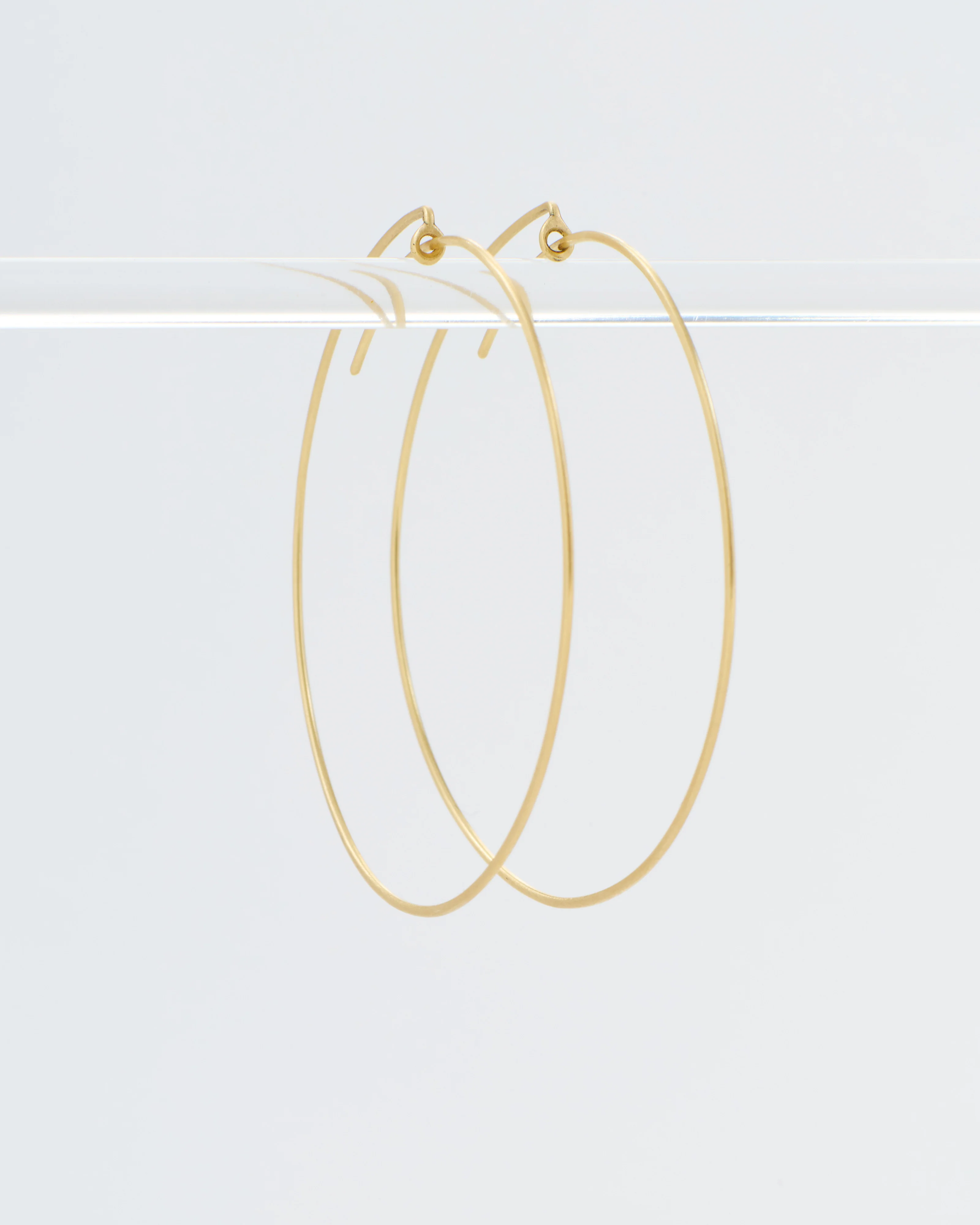 large lucky hoop earrings - Image 2