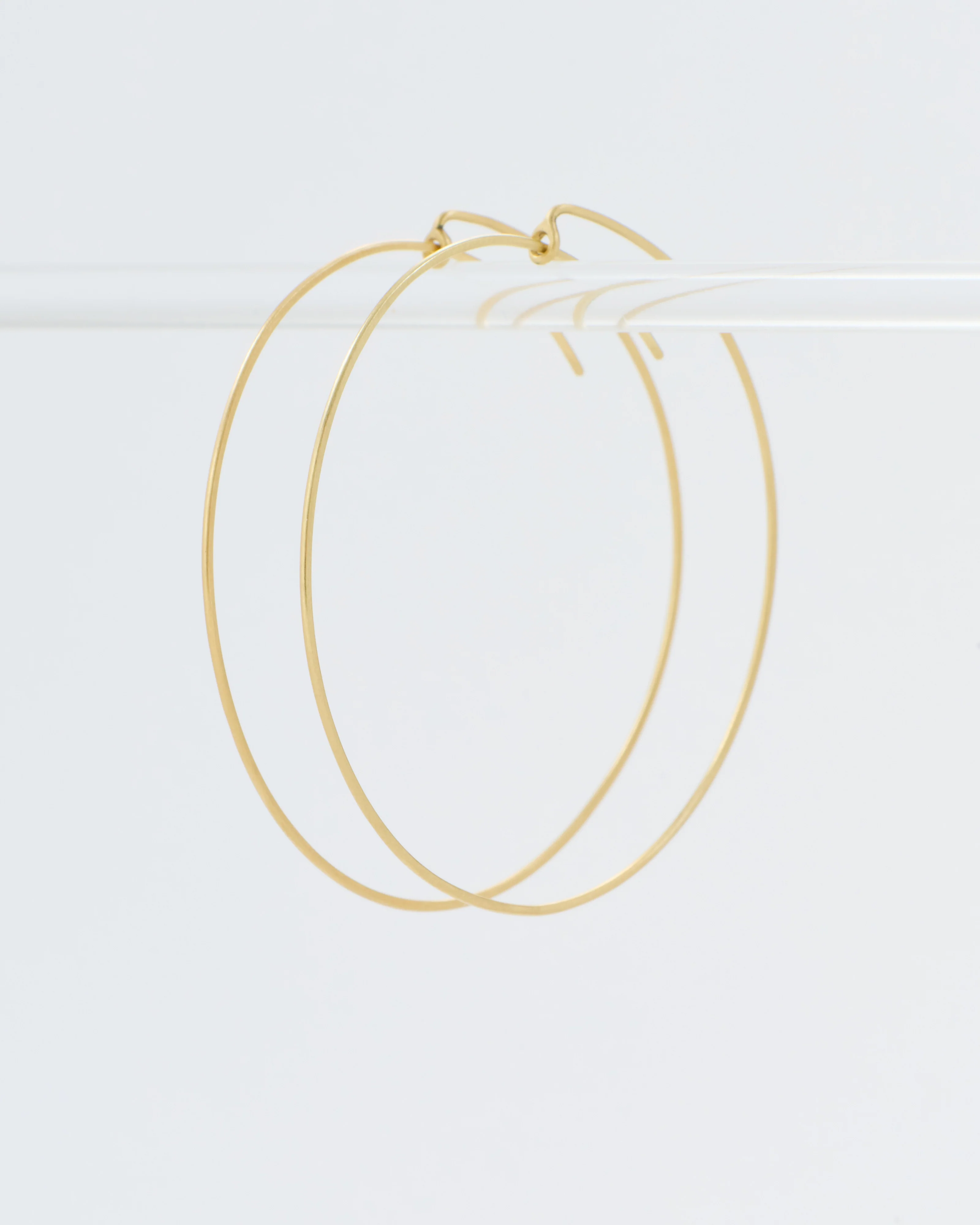 large lucky hoop earrings - Image 3