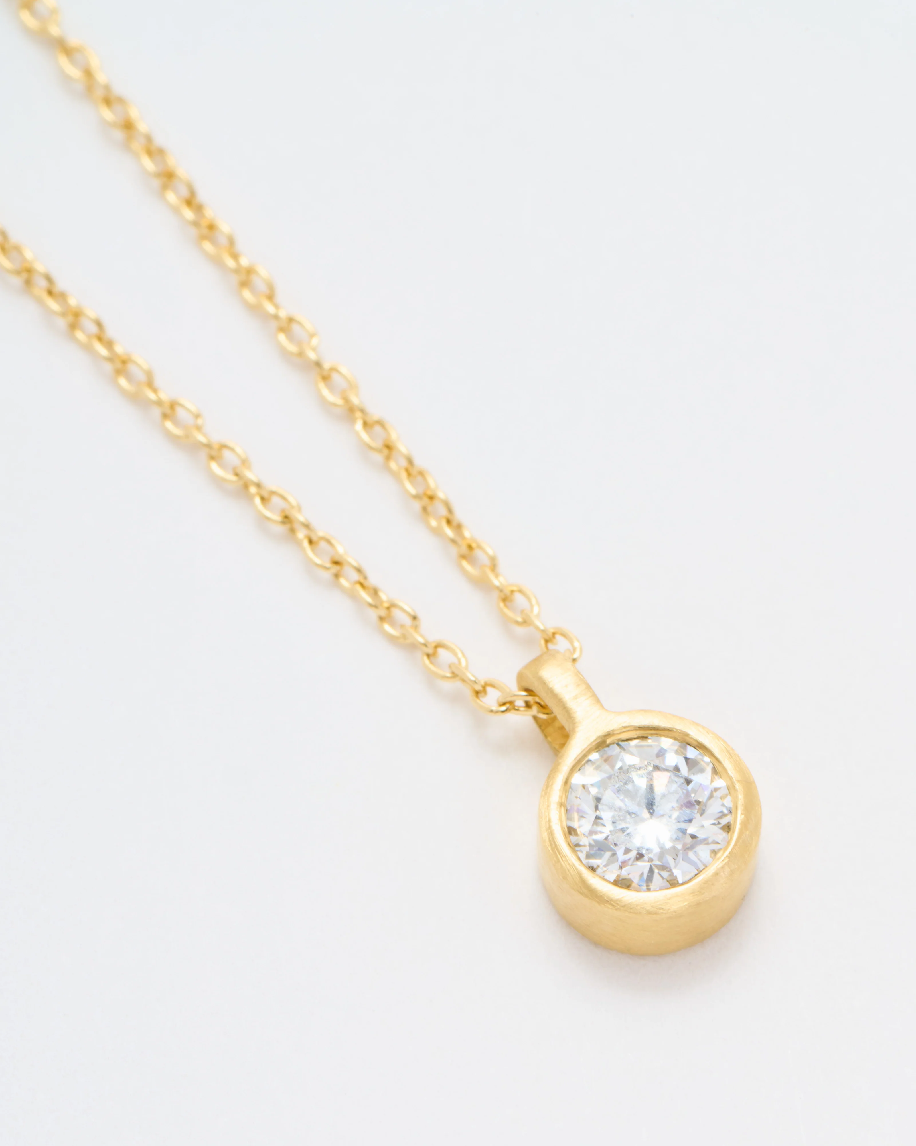micro 1/4ct diamond pendant necklace - Image 4