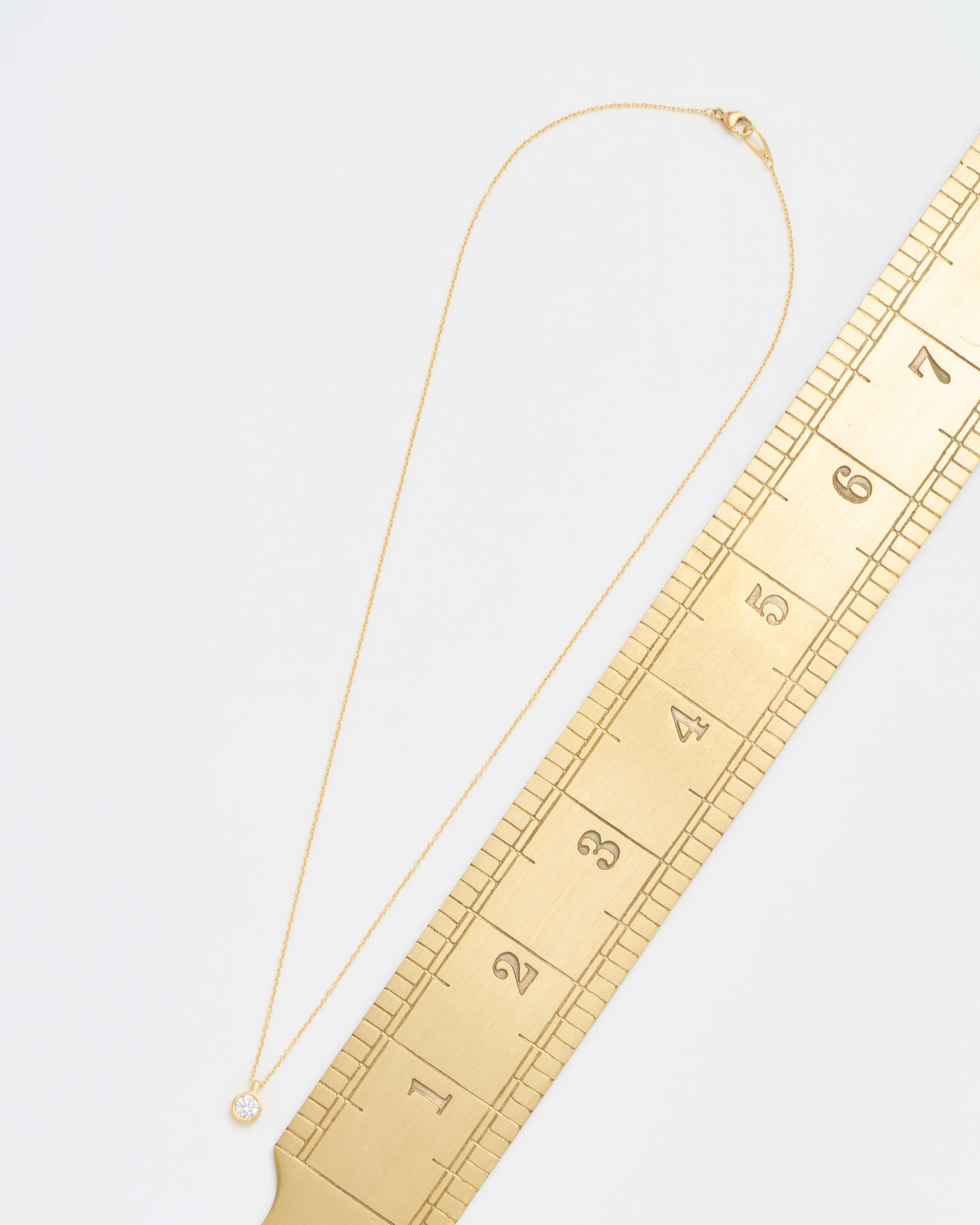 micro 1/4ct diamond pendant necklace - Image 5