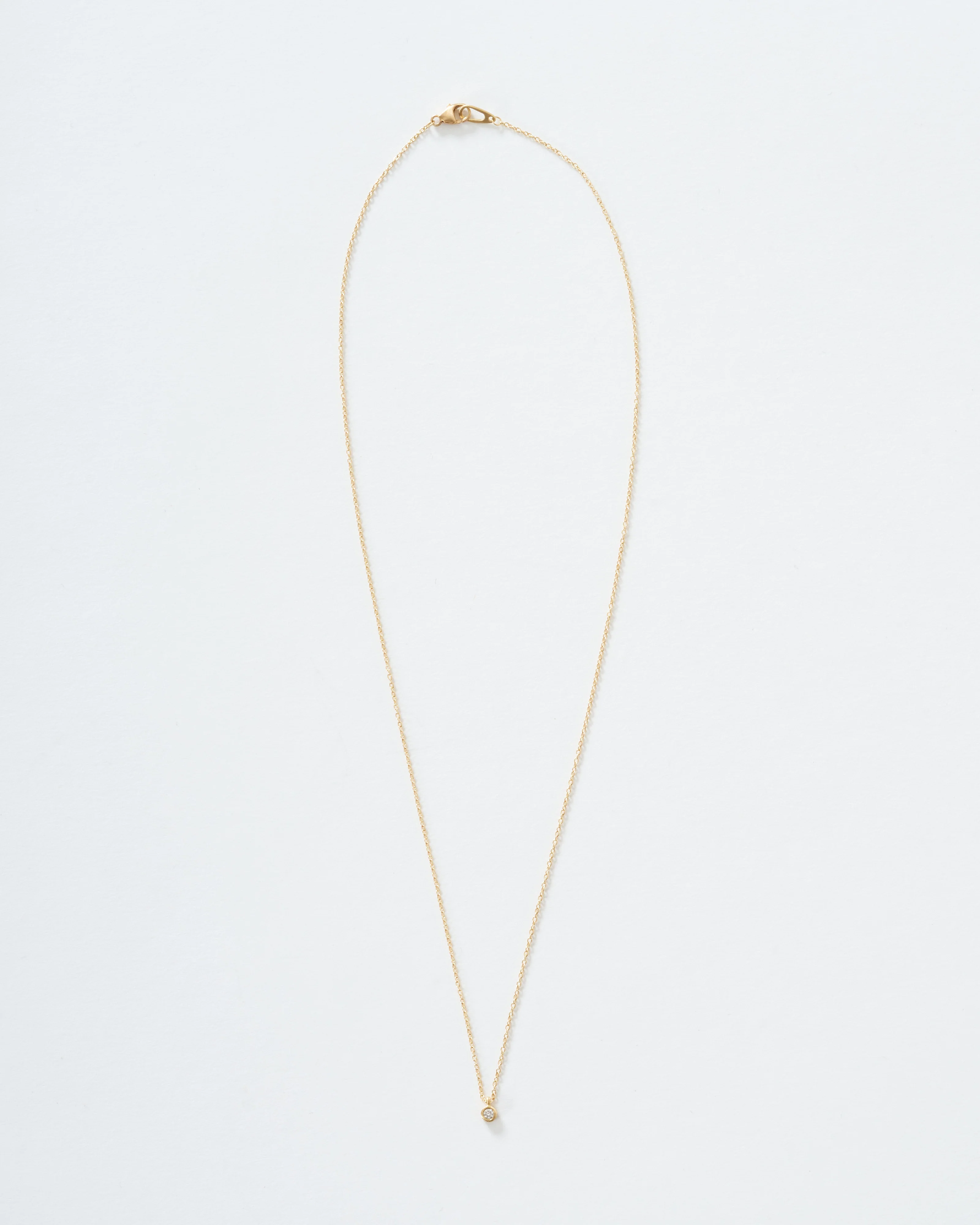 micro 3pt diamond necklace - Image 3