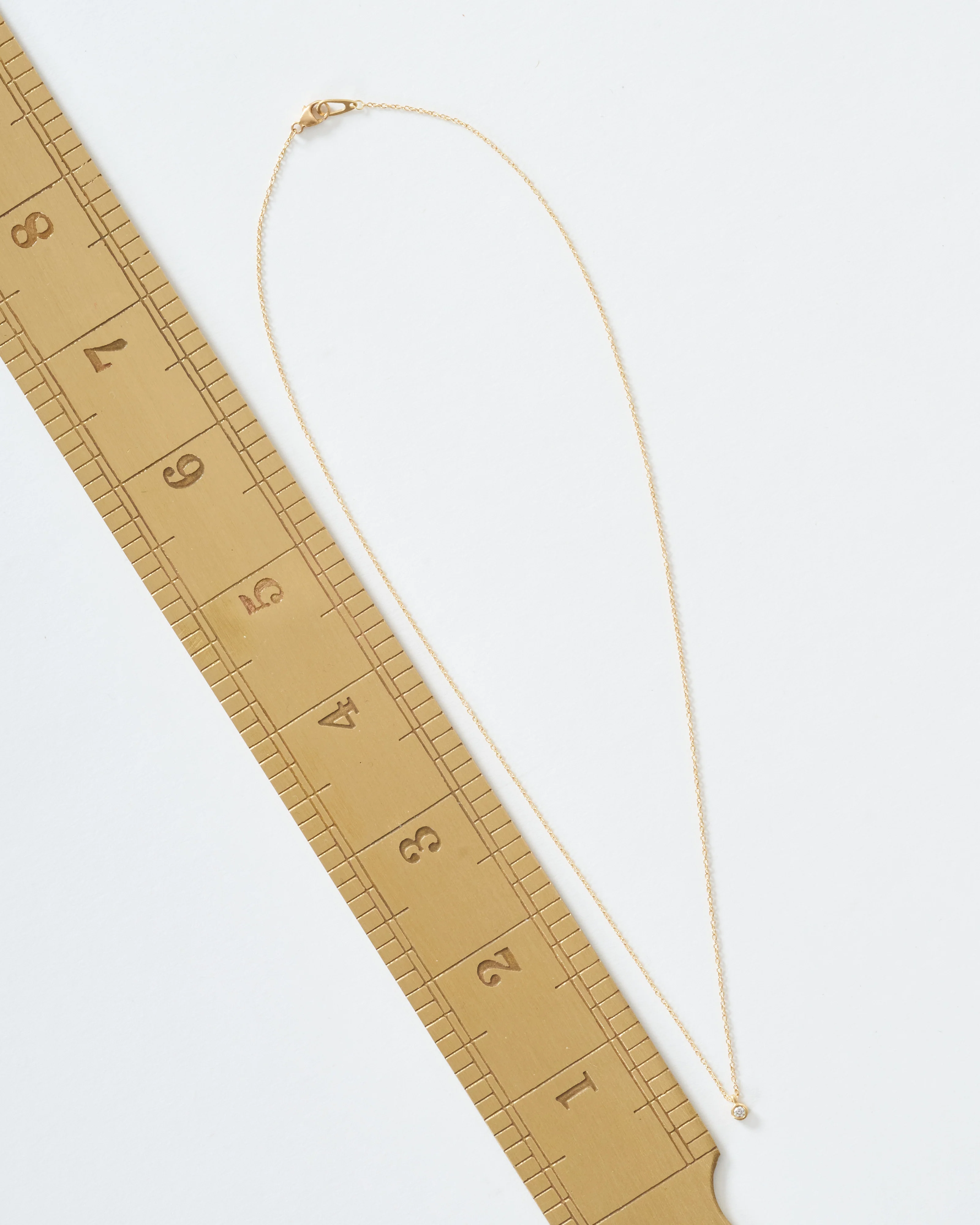 micro 3pt diamond necklace - Image 5