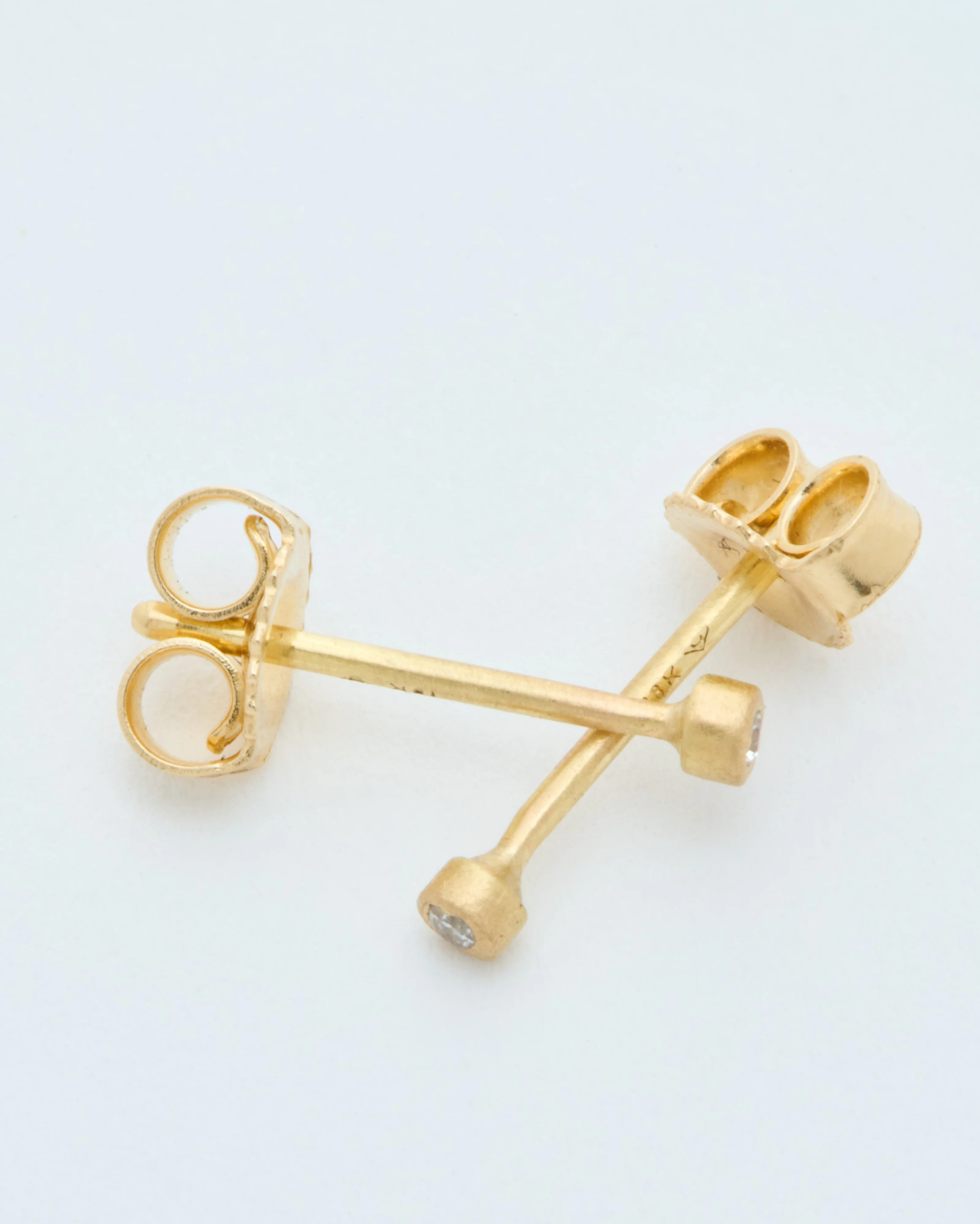teeny .75pt diamond studs - Image 3
