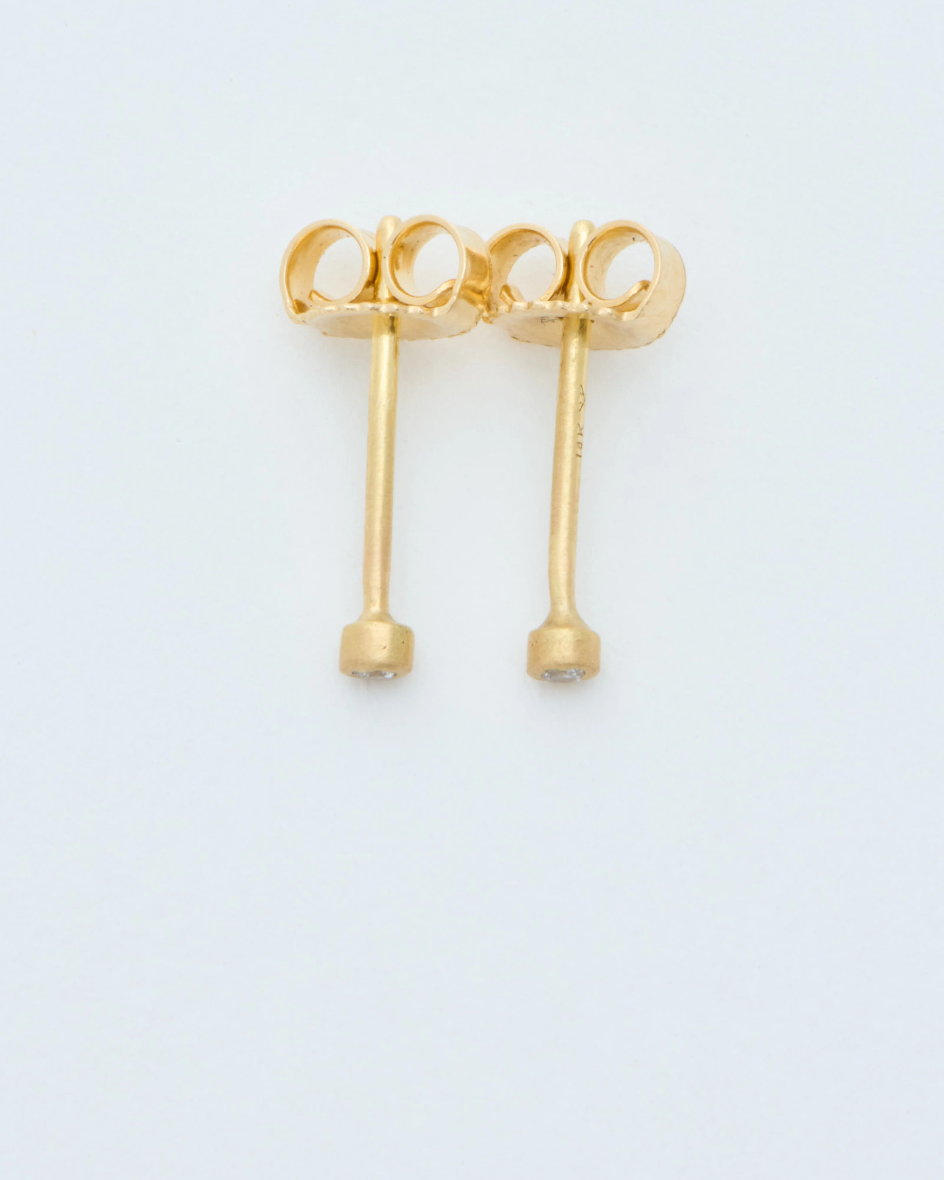 teeny .75pt diamond studs - Image 4