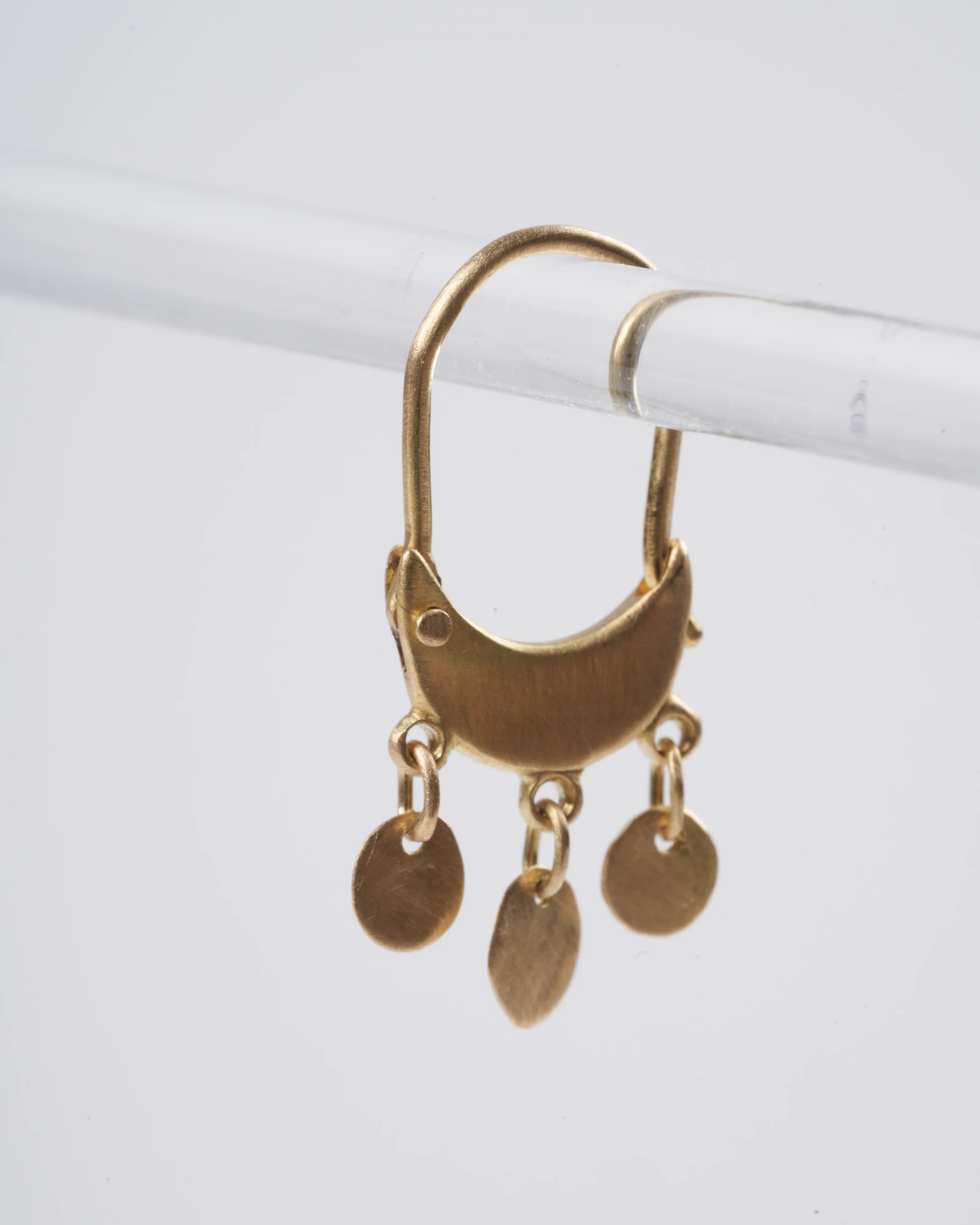 zoe hoop disc - yellow gold - Image 2