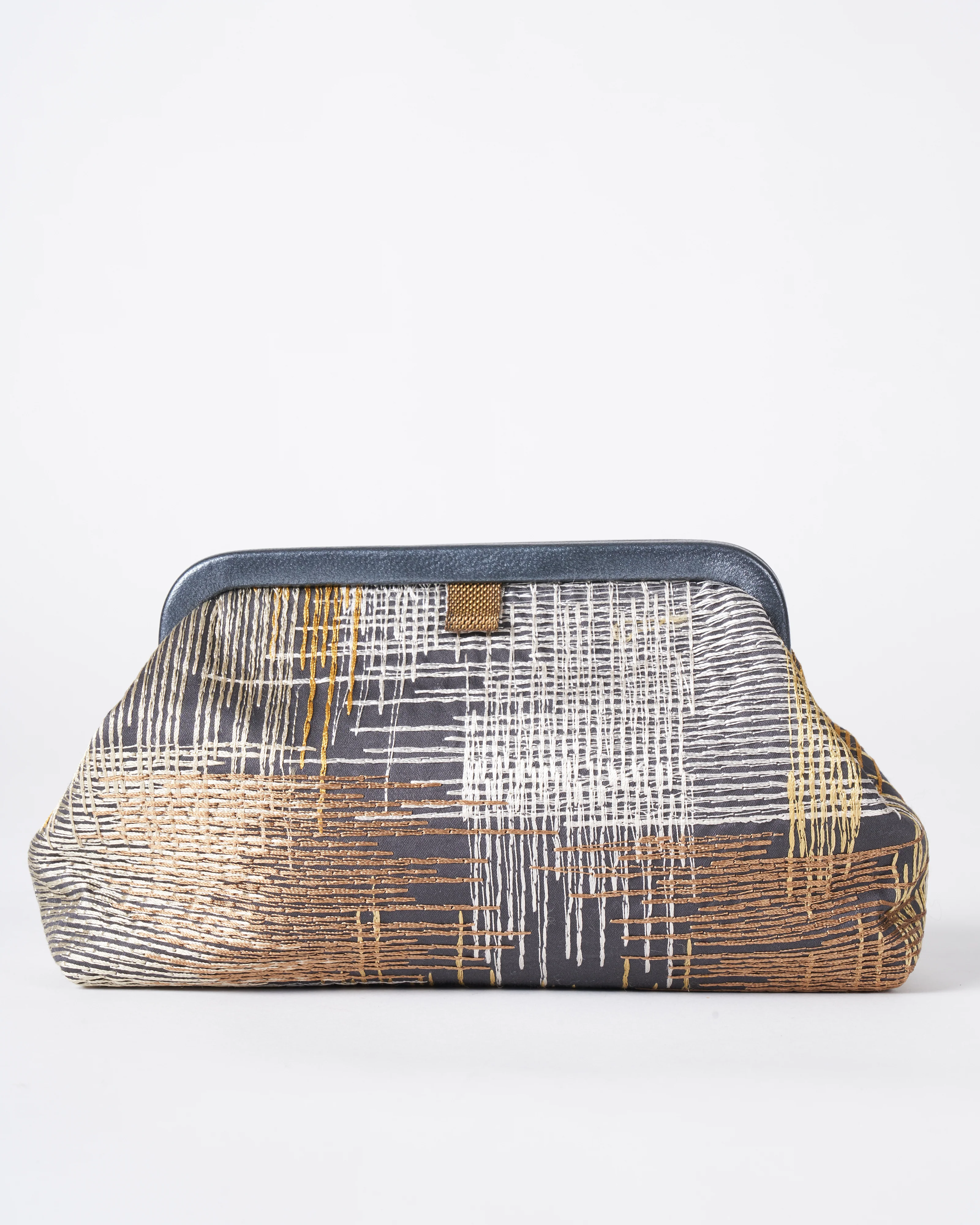 liette clutch - embroidered gray/yellow - Image 2