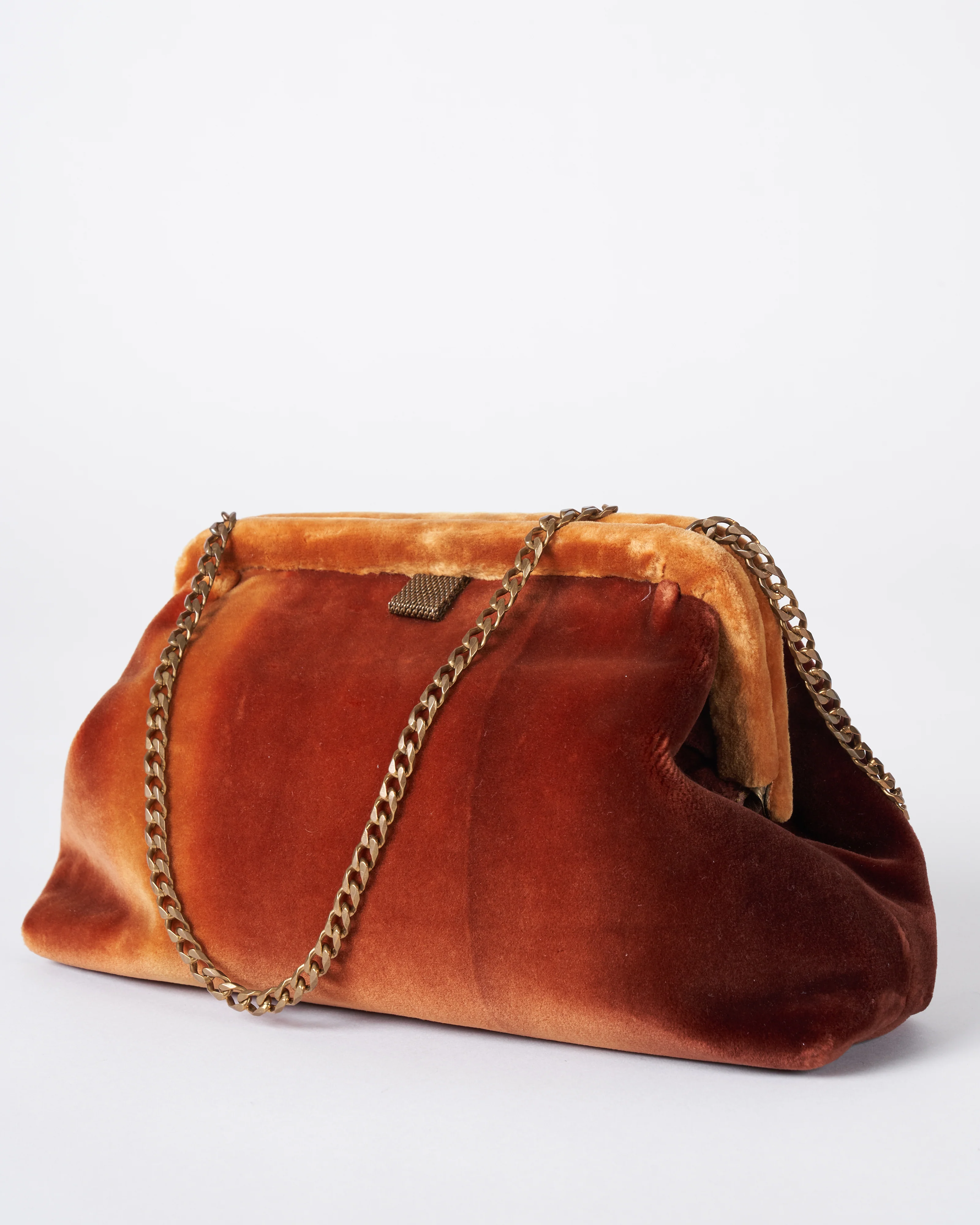 liette clutch - rust velvet ombre - Image 3
