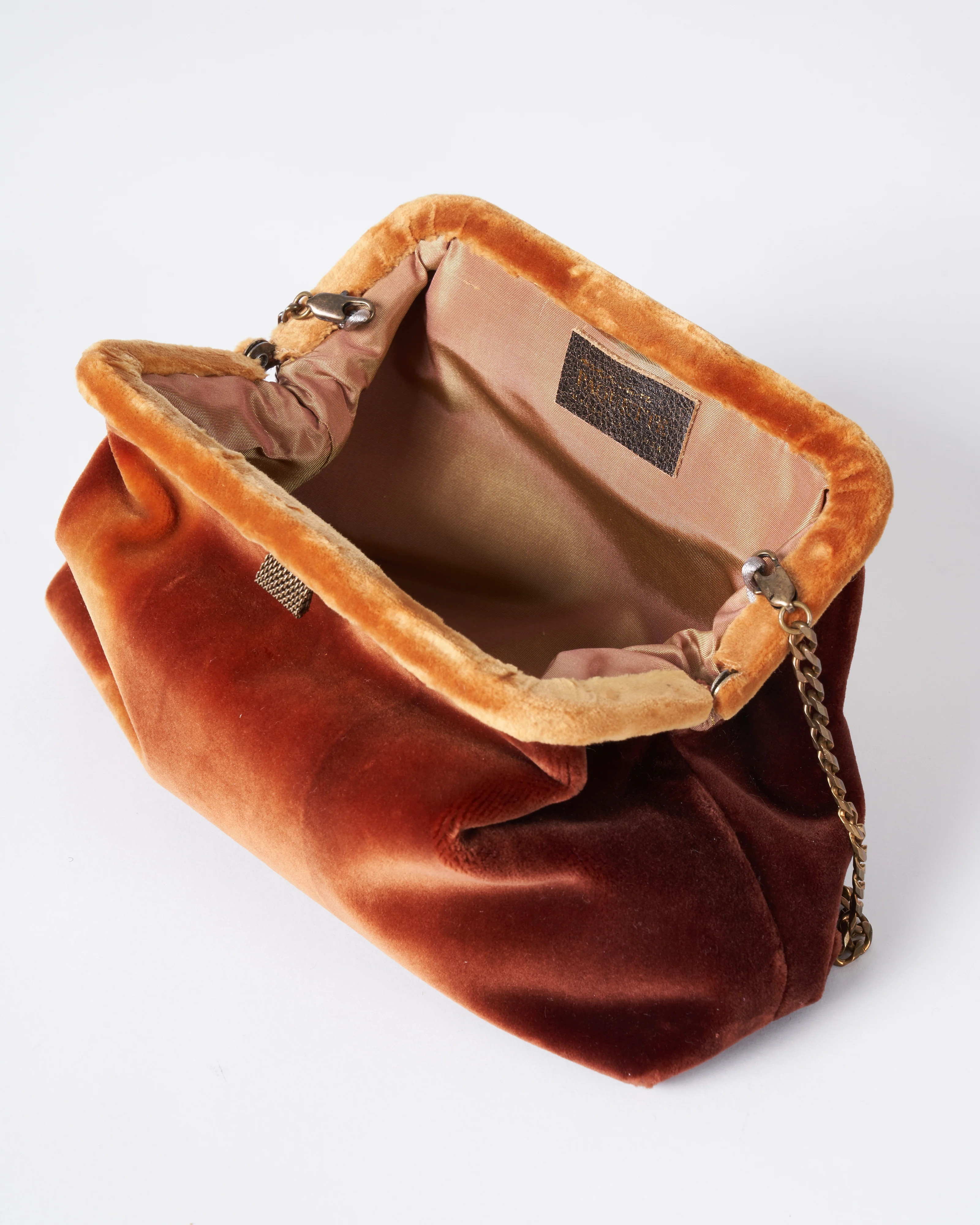 liette clutch - rust velvet ombre - Image 4